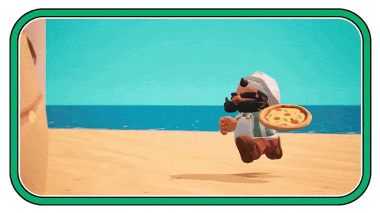 A showcase of Pizzapocalypse 2's alternate outfits and the hopper robot enemy