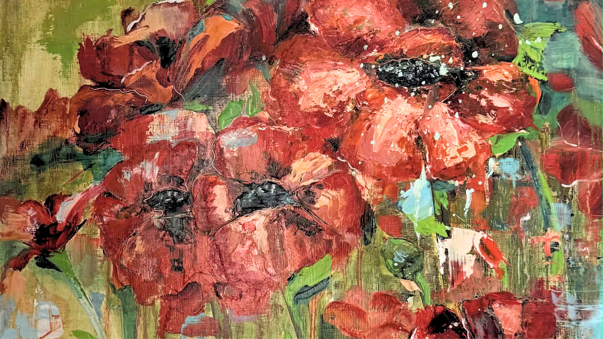 Contemporary Floral Oil Painting with Bonnie Dhein