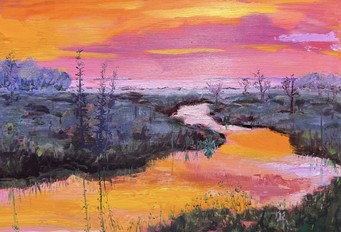 Sunsets, Water &amp; Reflections in Oil Paint with Bonnie Dhein