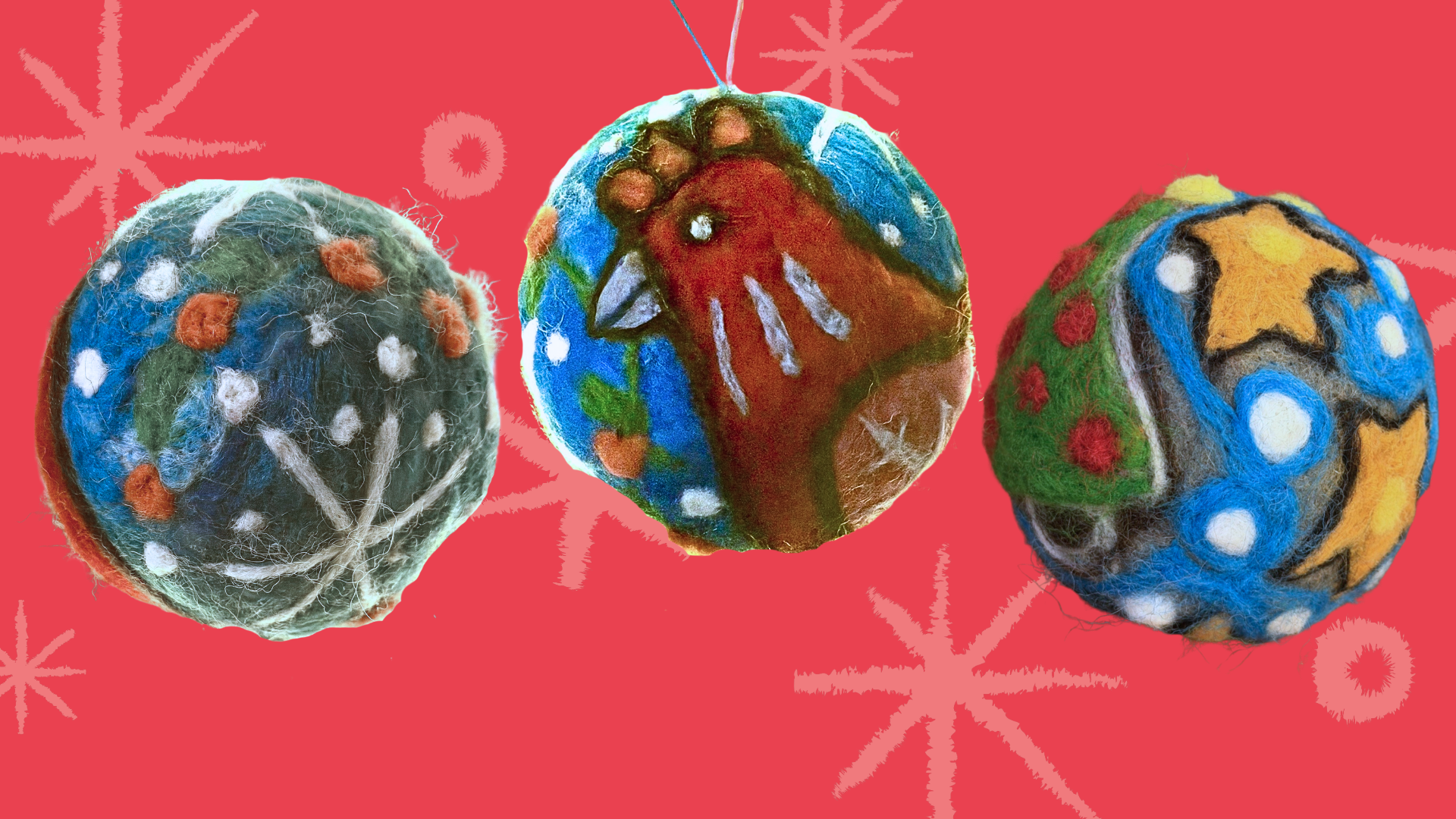 Felted Wool Ornaments with Jeanne Weymouth