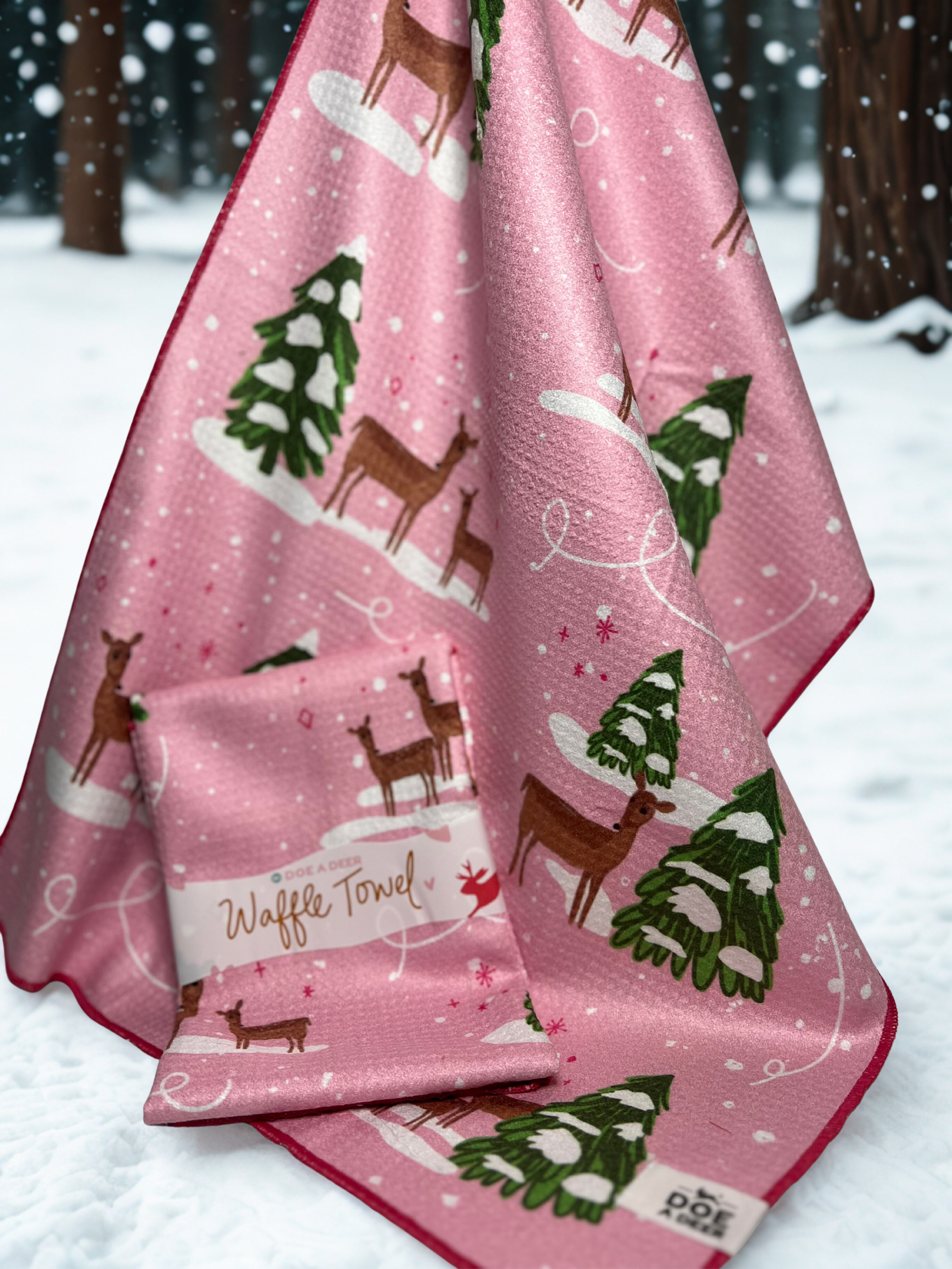 Doe A Deer: Forest Friends Waffle Towel