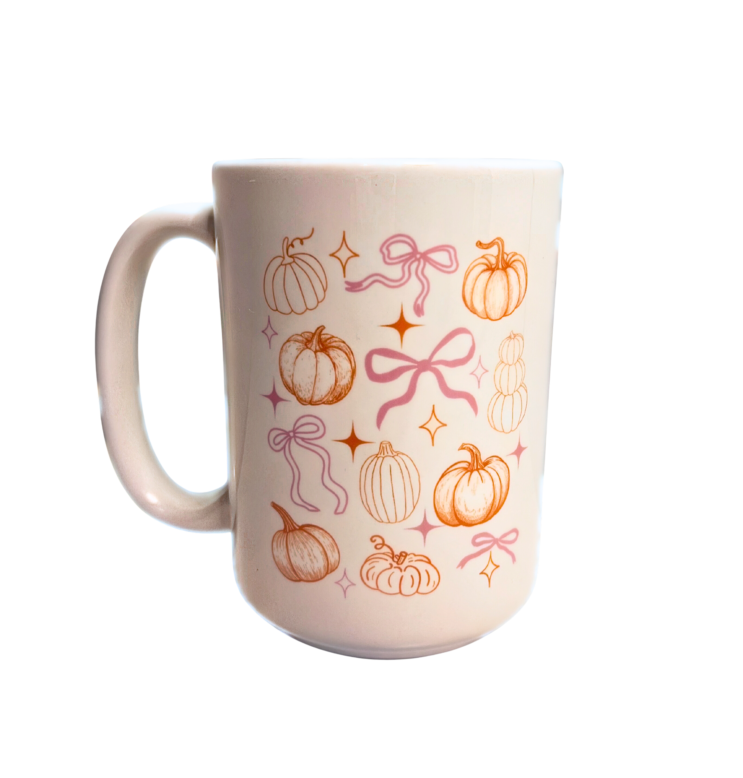 Pumpkins & Bows Ceramic Mug