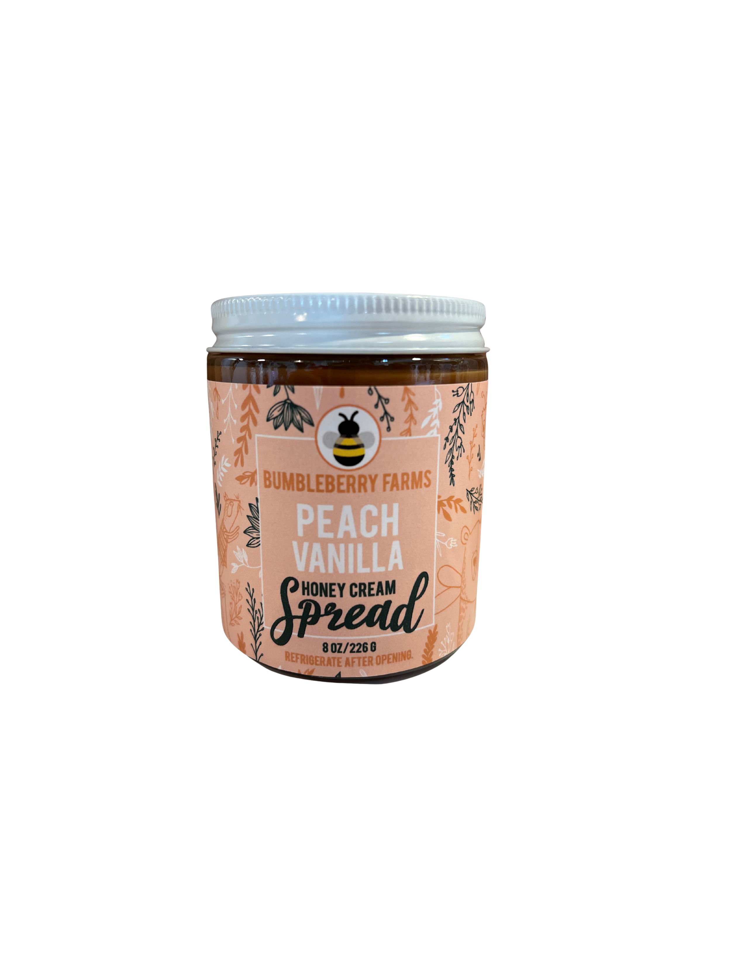 Bumbleberry Farms Peach Vanilla Honey Cream Spread