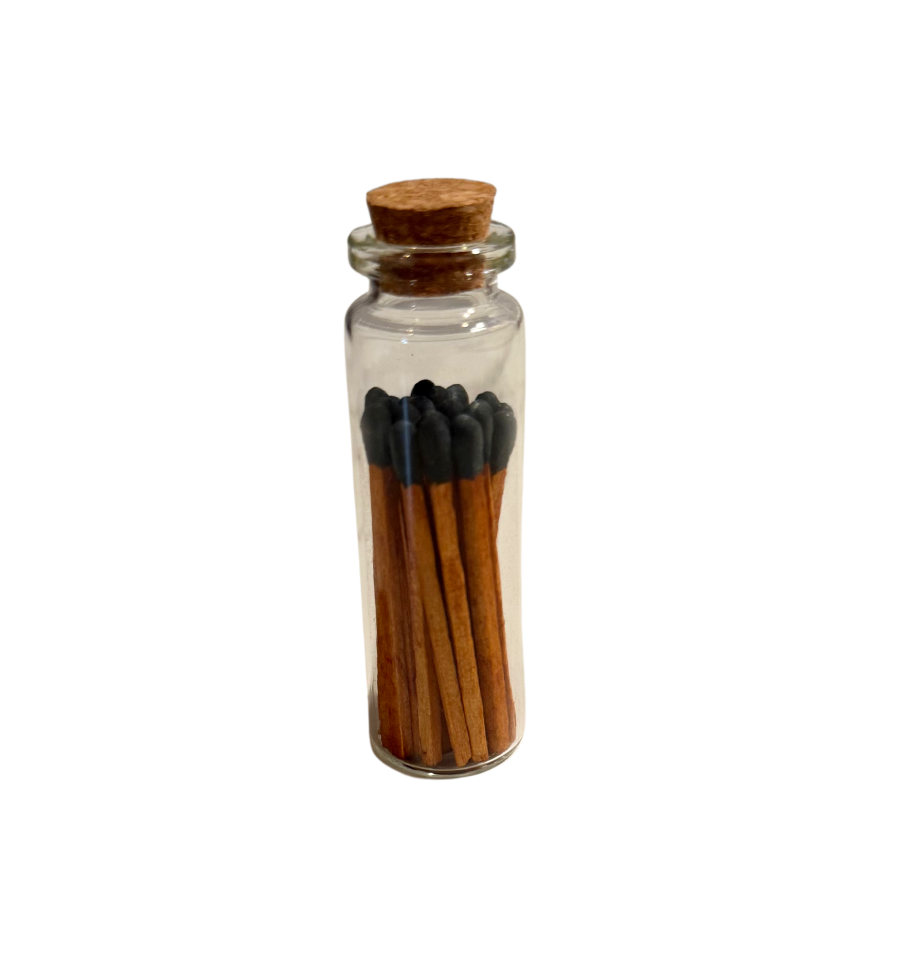 Matches in Glass Vial - Cinnamon & Black