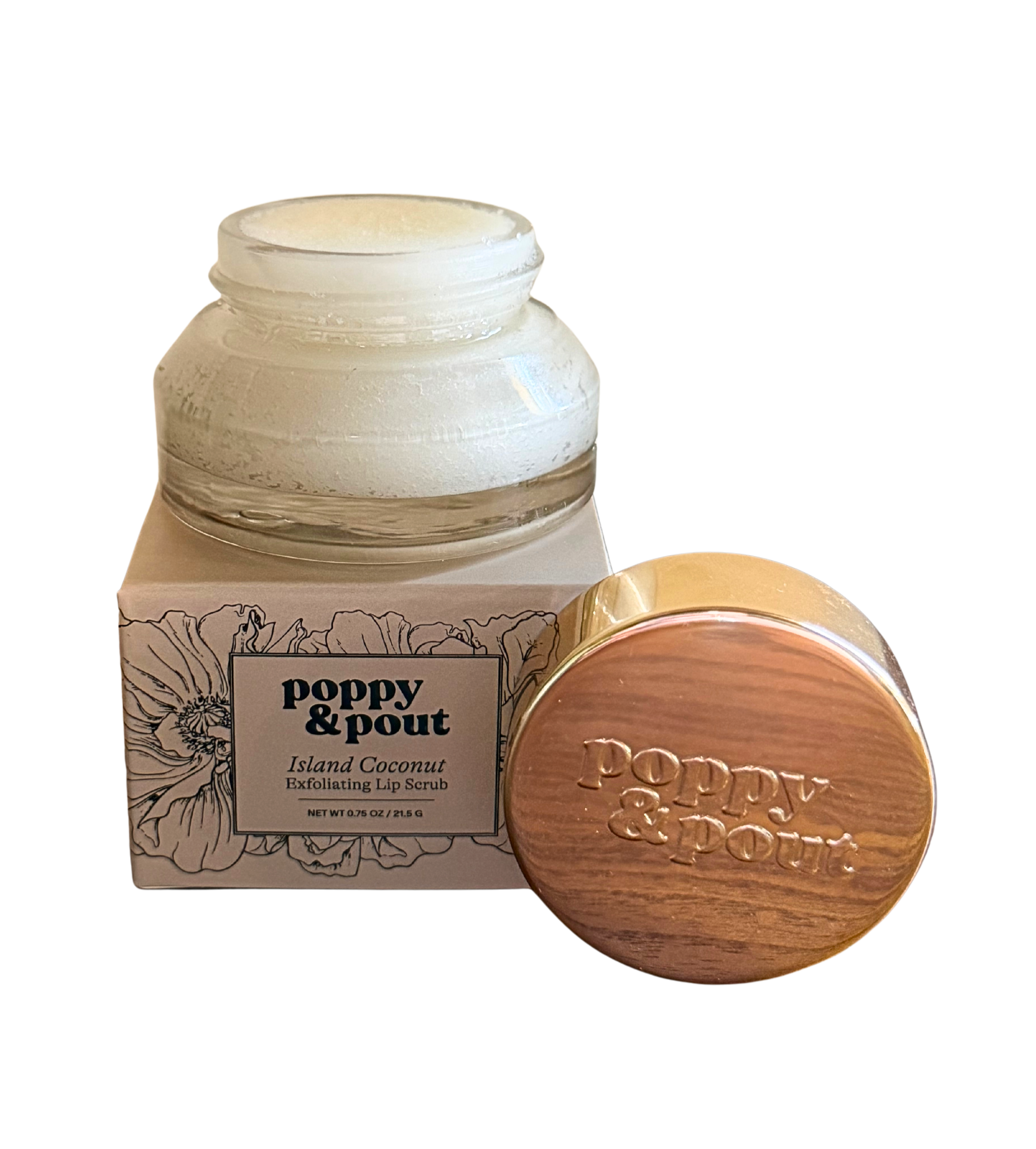 Poppy & Pout Lip Scrub - Island Coconut