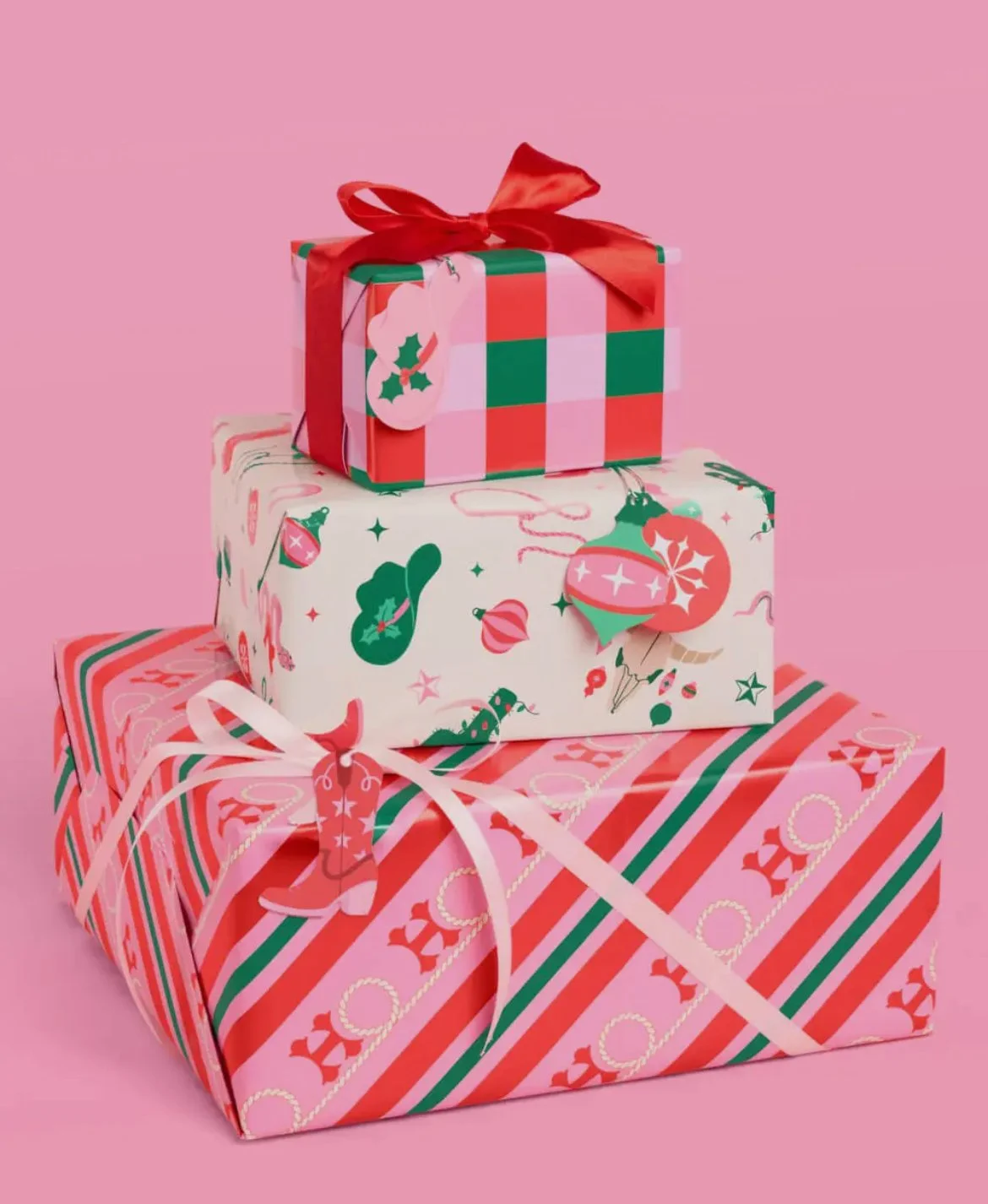 Western Christmas Wrapping Kit