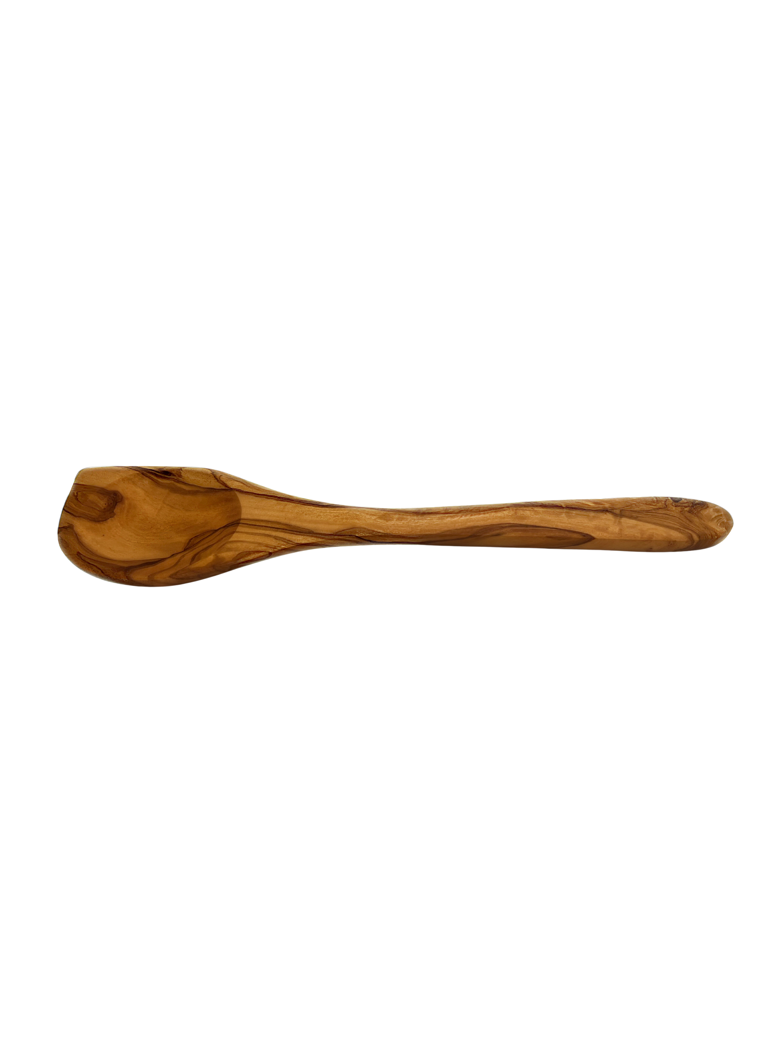 Olive Wood Corner Spoon – Handmade Angled Cooking Spoon
