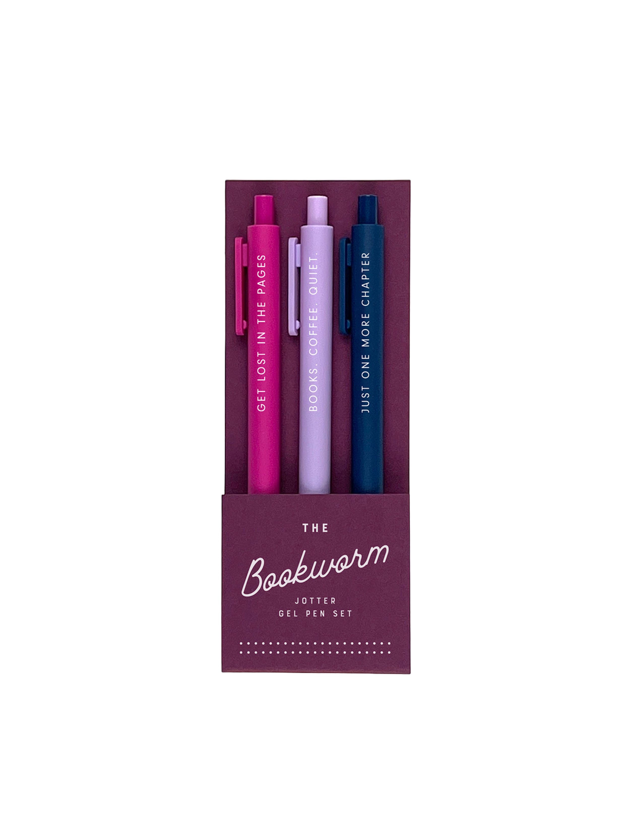 The Bookworm Jotter Gel Pen: Set of 3