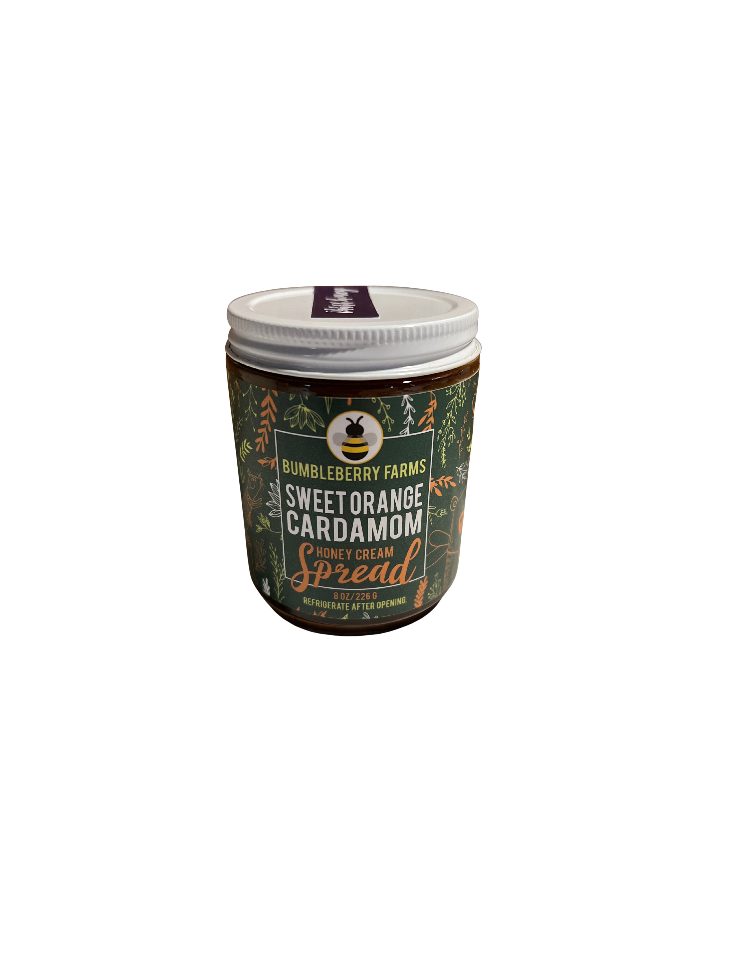 Bumbleberry Farms Sweet Orange Cardamom Honey Cream Spread