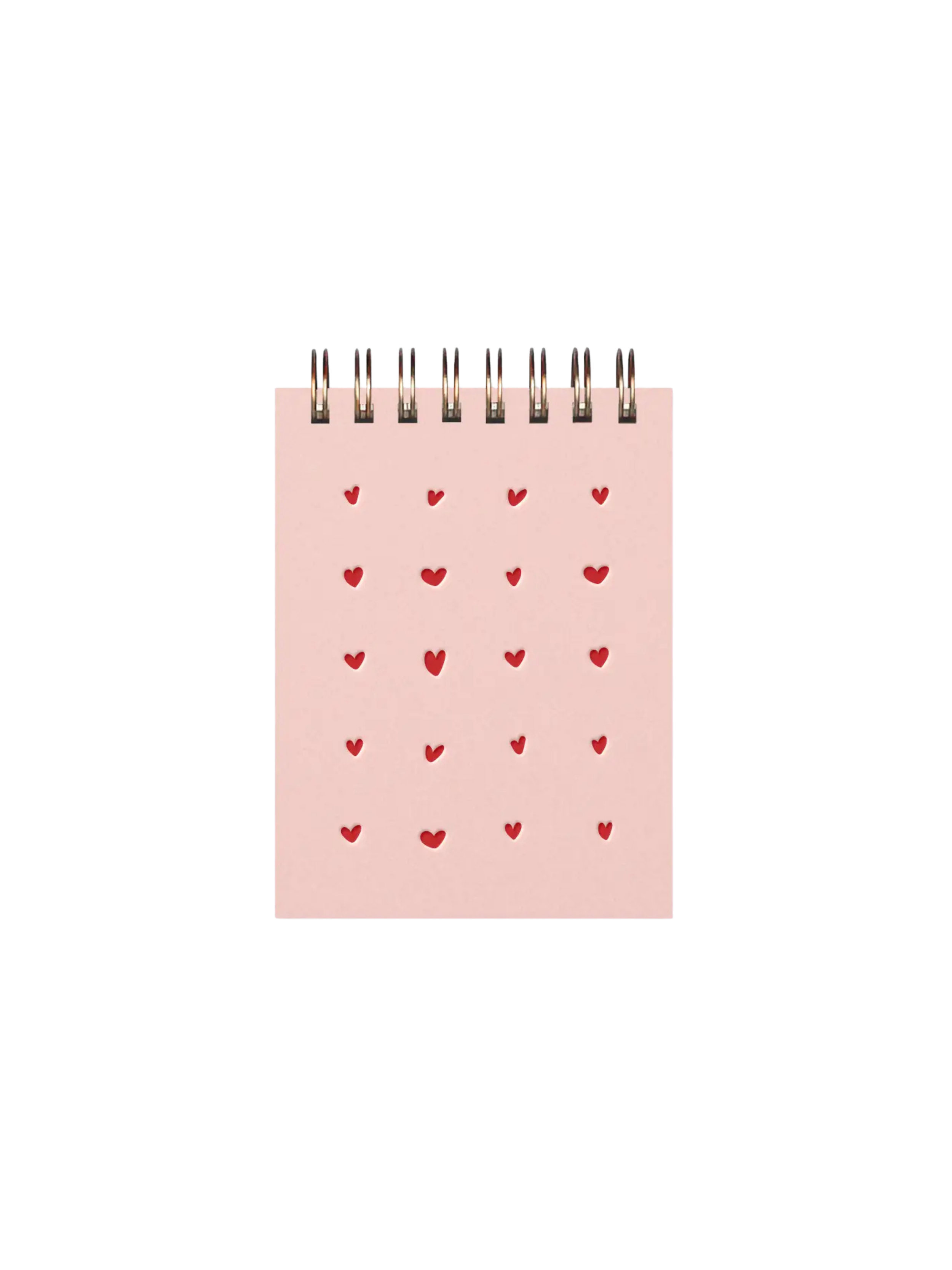 Heart Grid Mini Jotter Notebook