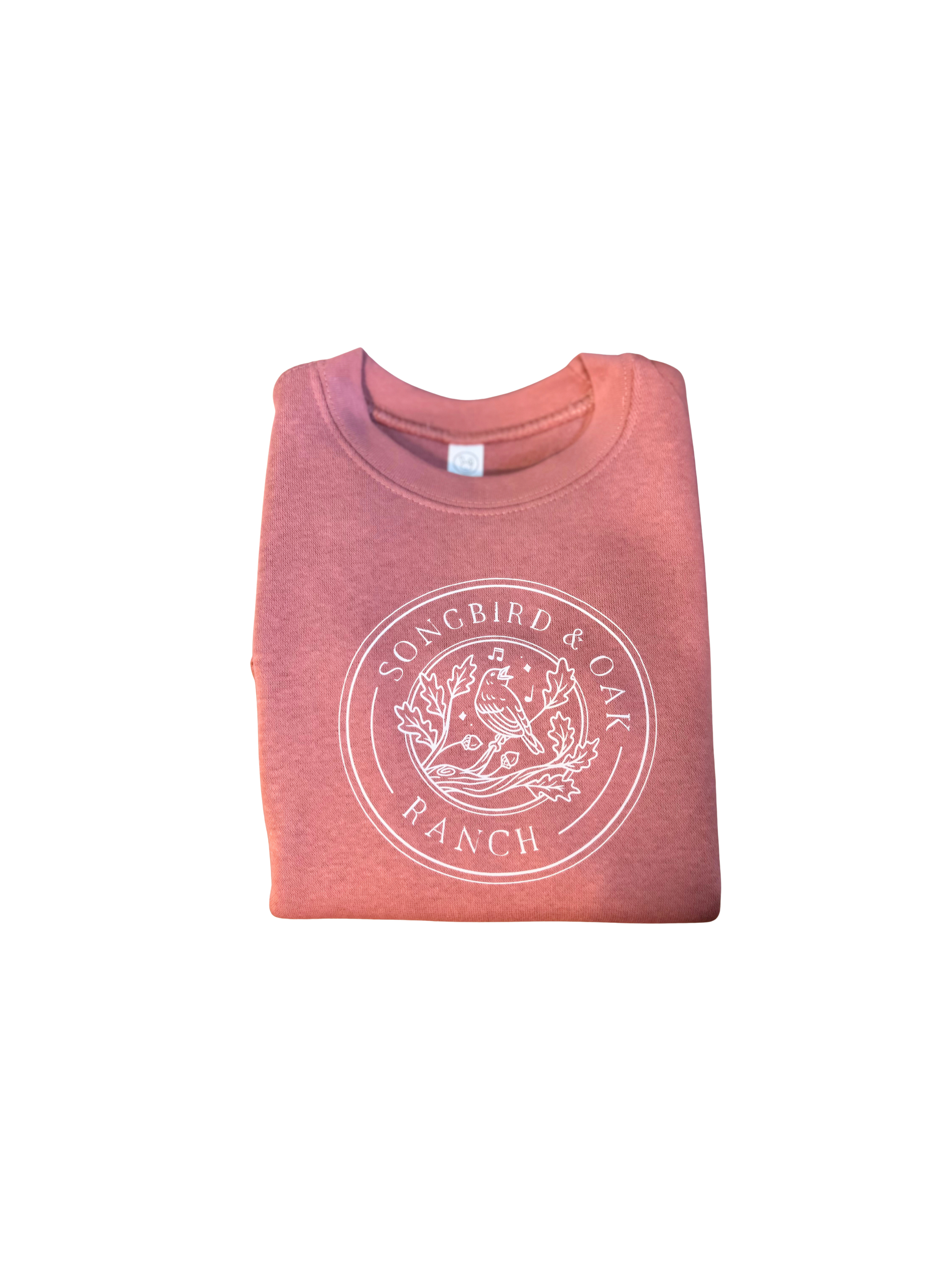 Songbird & Oak Ranch Kids Crewneck Sweatshirt in Cowgirl Coral