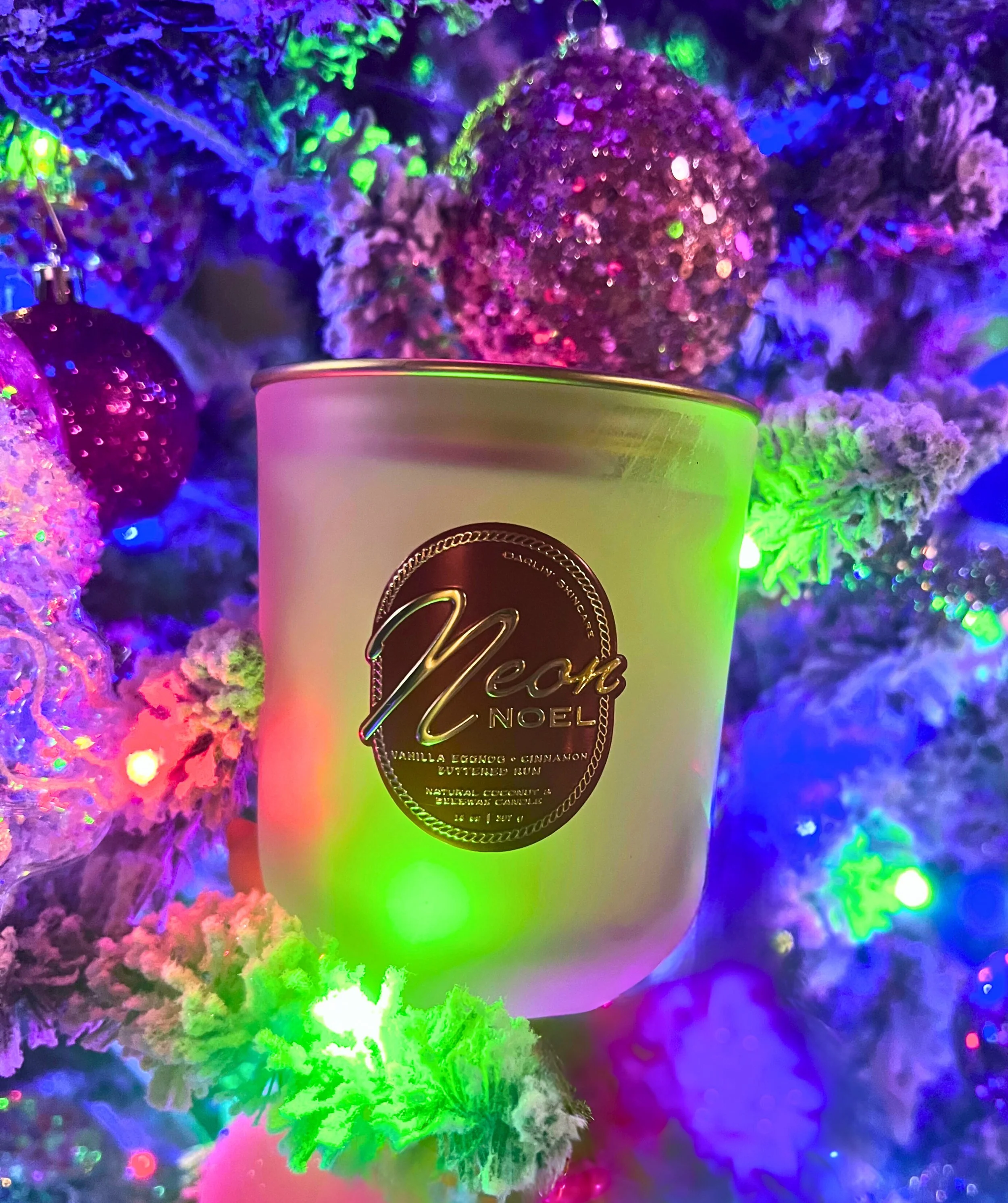 Darlin’ Skincare Neon Noel Candle