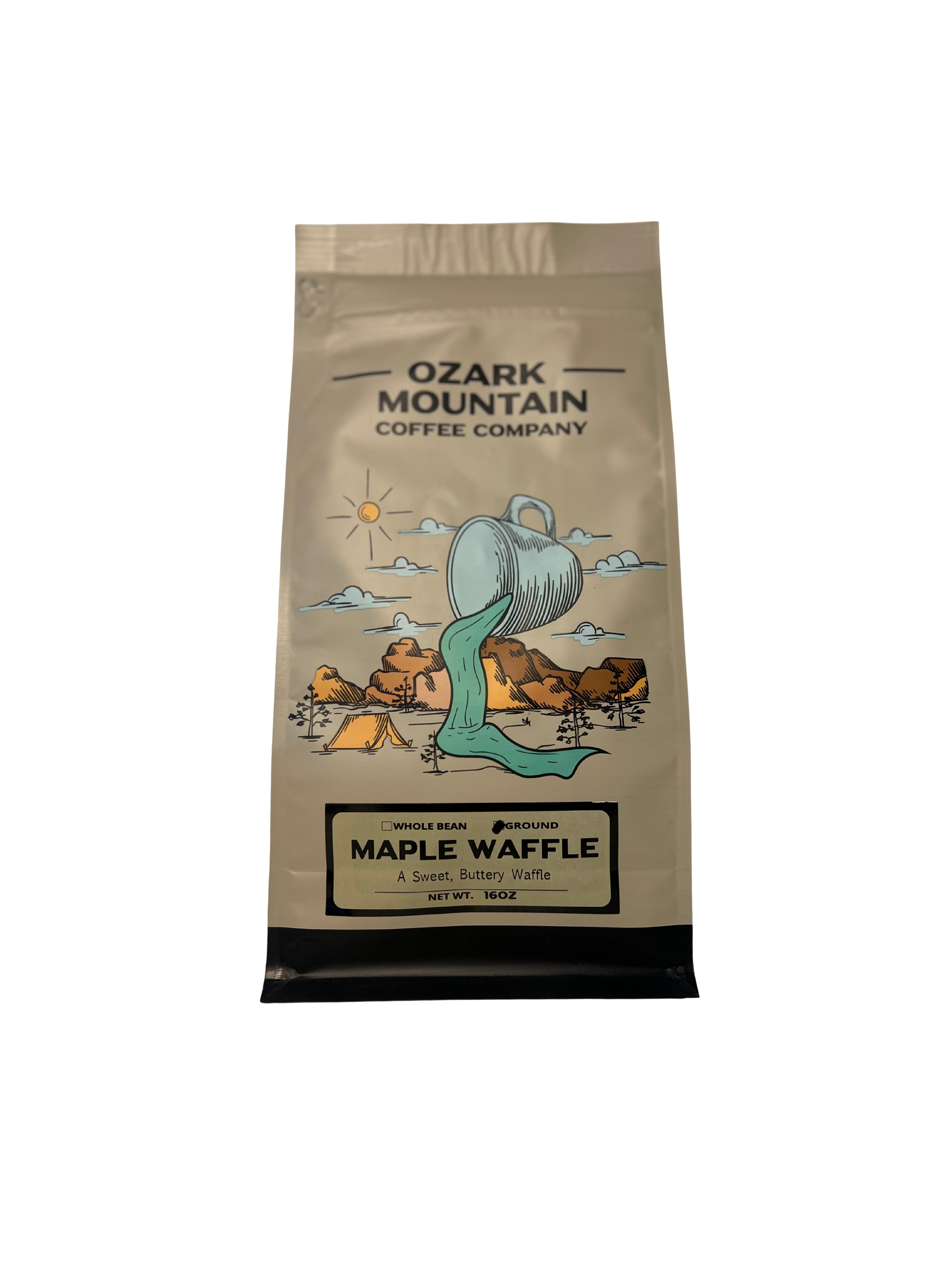 Ozark Mountain Coffee Co. Maple Waffle Ground Coffee