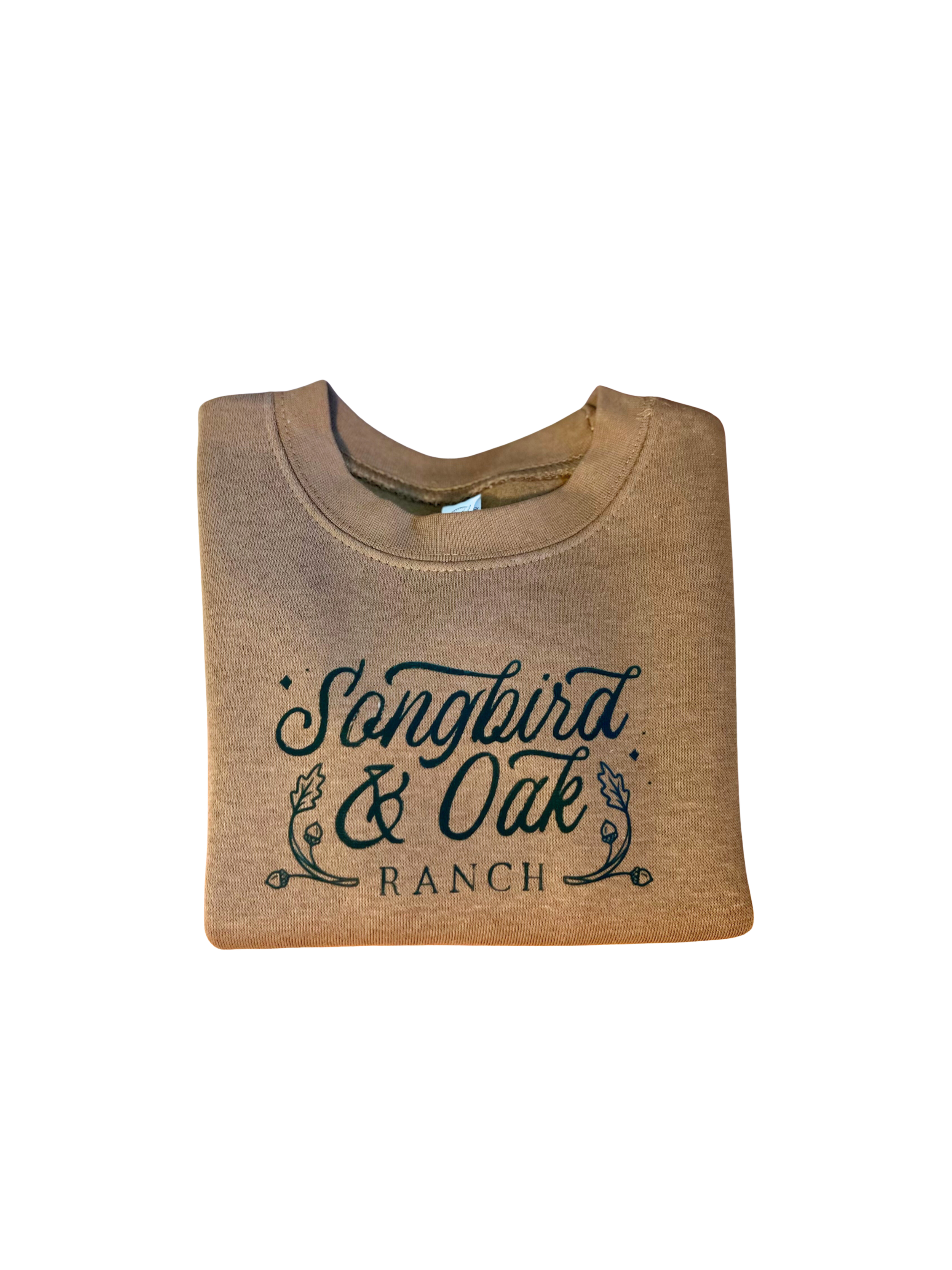 Songbird & Oak Ranch Kids Crewneck Sweatshirt in Coyote Brown