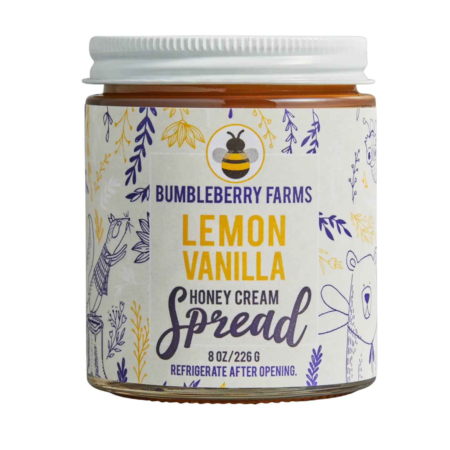 Bumbleberry Farms Lemon Vanilla Honey Cream Spread