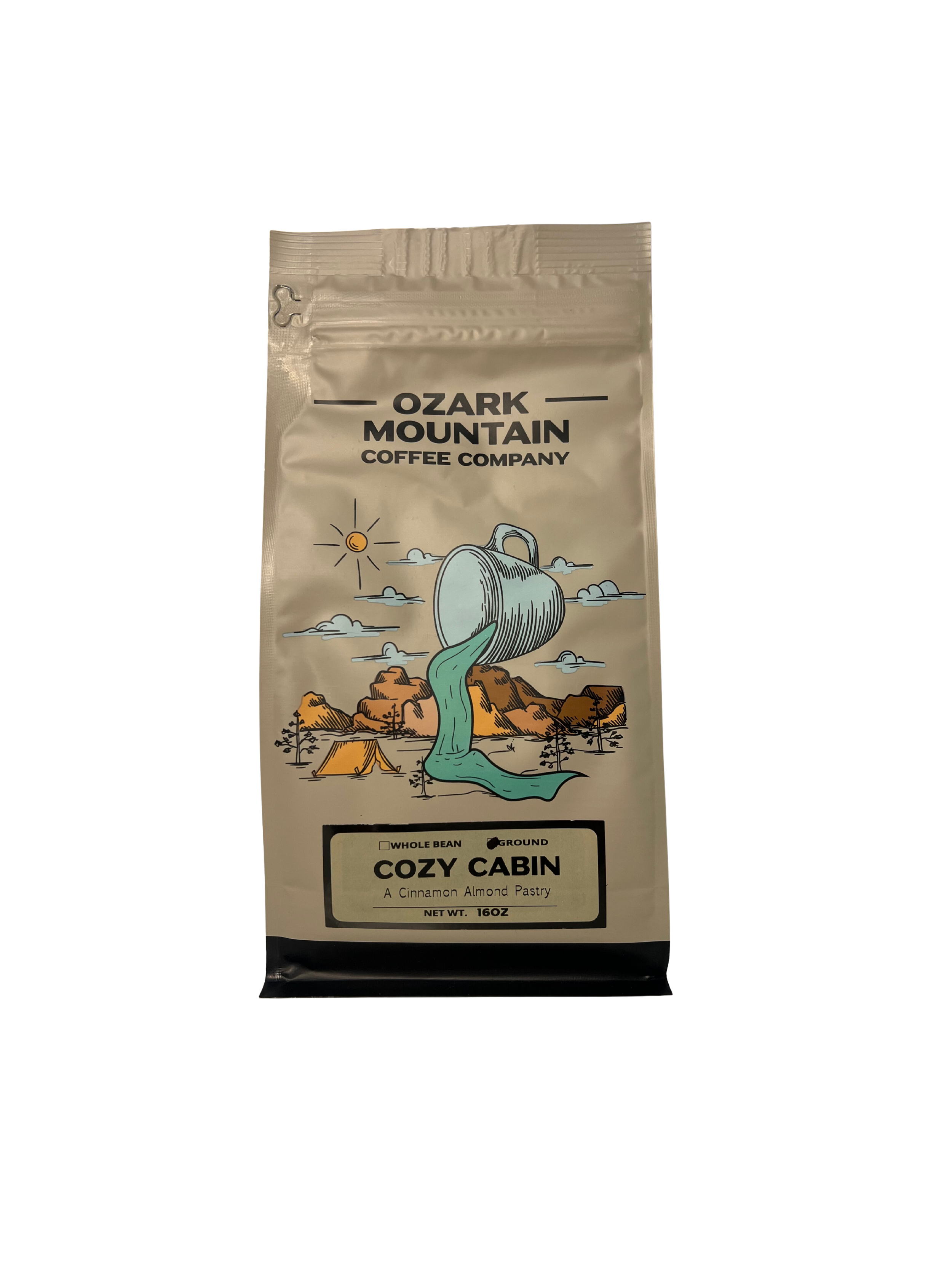 Ozark Mountain Coffee Co. Cozy Cabin Ground Coffee