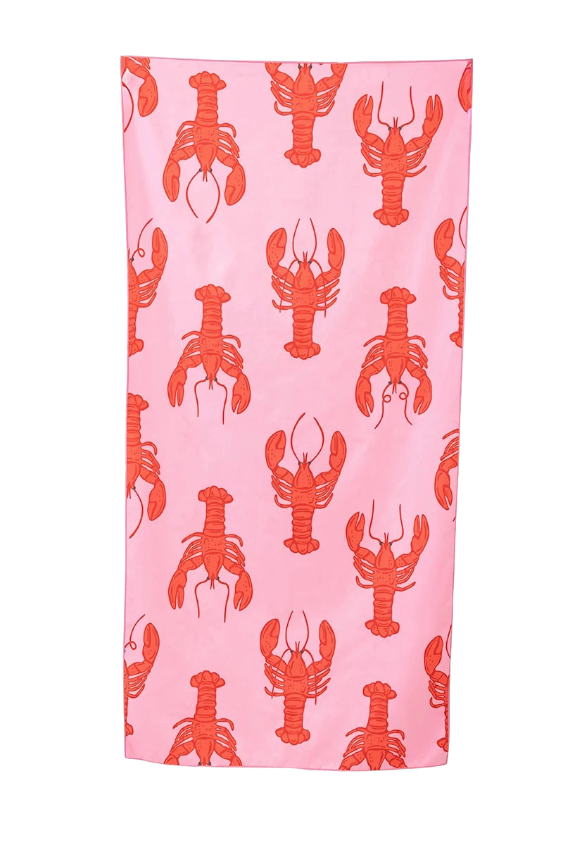 Lobster & Starburst Double Sided Quick Dry Towel