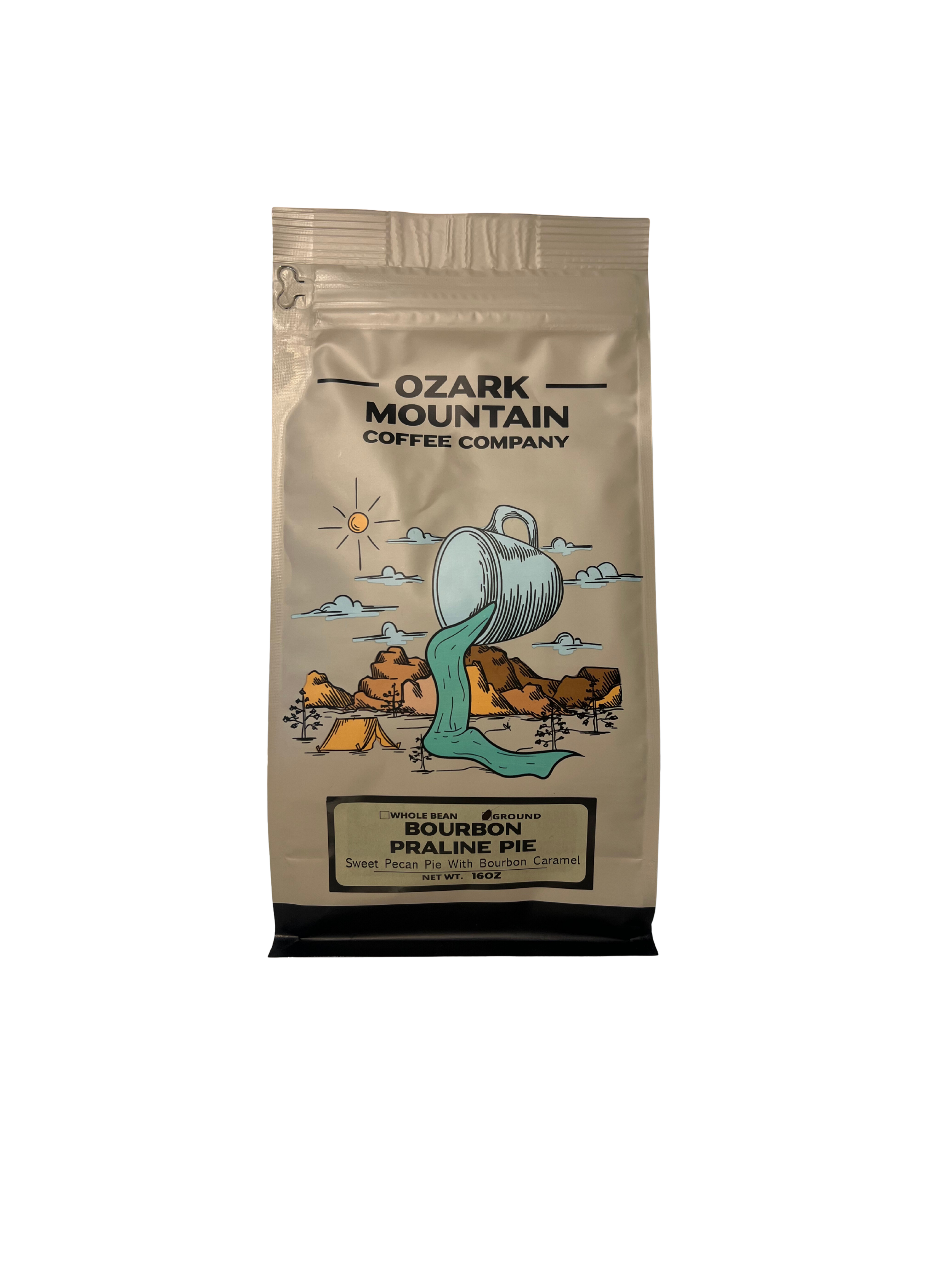 Ozark Mountain Coffee Co. Bourbon Praline Pie Ground Coffee