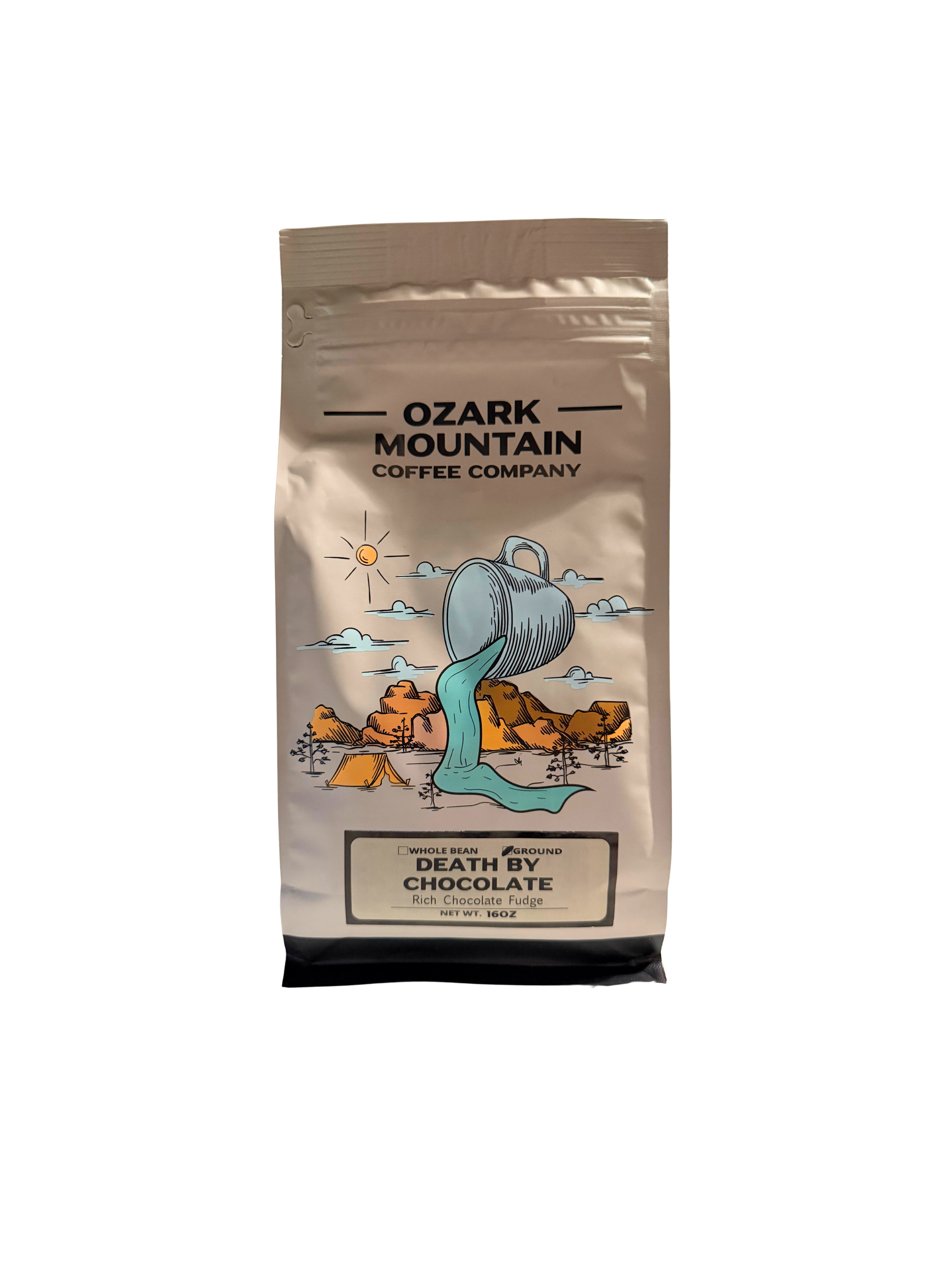 Ozark Mountain Coffee Co. Death By Chocolate Ground Coffee