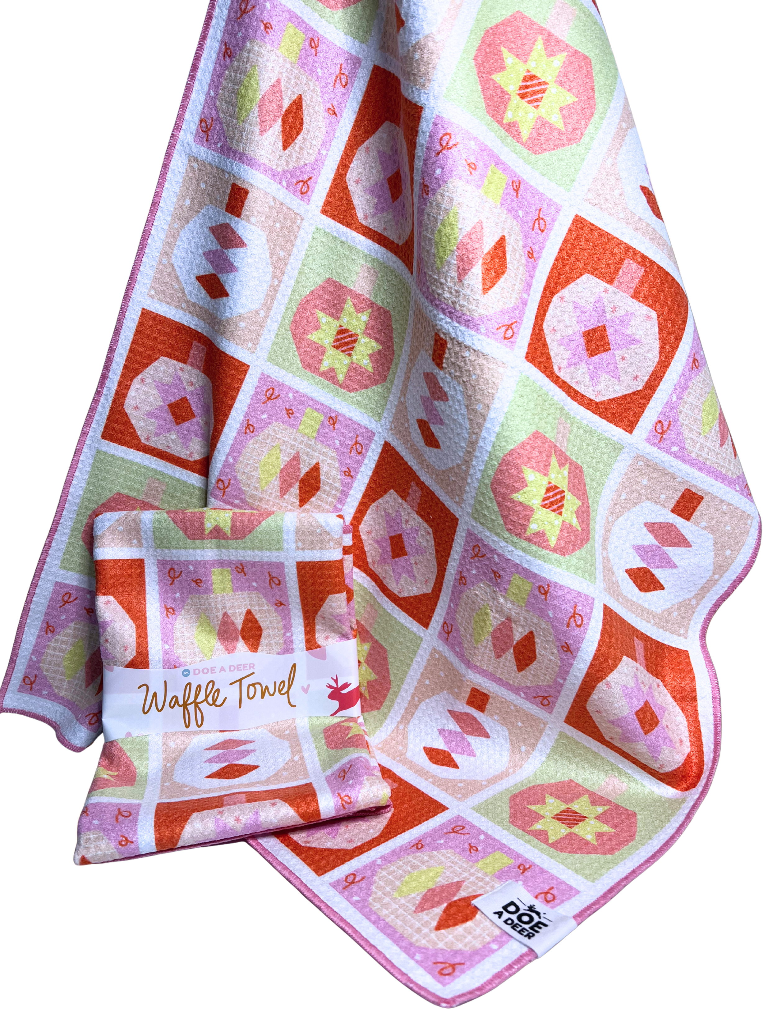 Doe A Deer: Pumpkin Quilt Waffle Towel