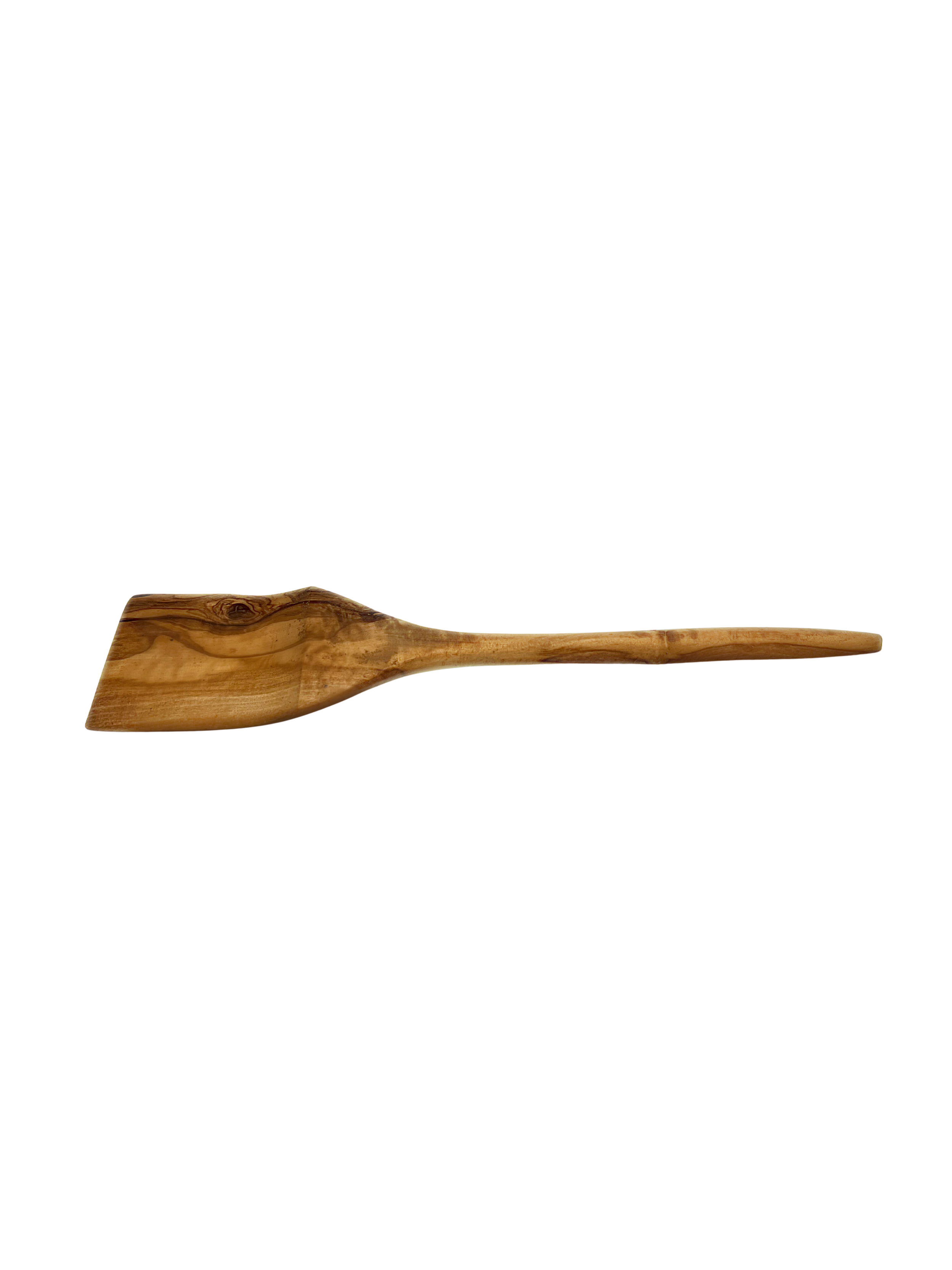 Olive Wood Flat Spatula – Handmade Cooking Utensil
