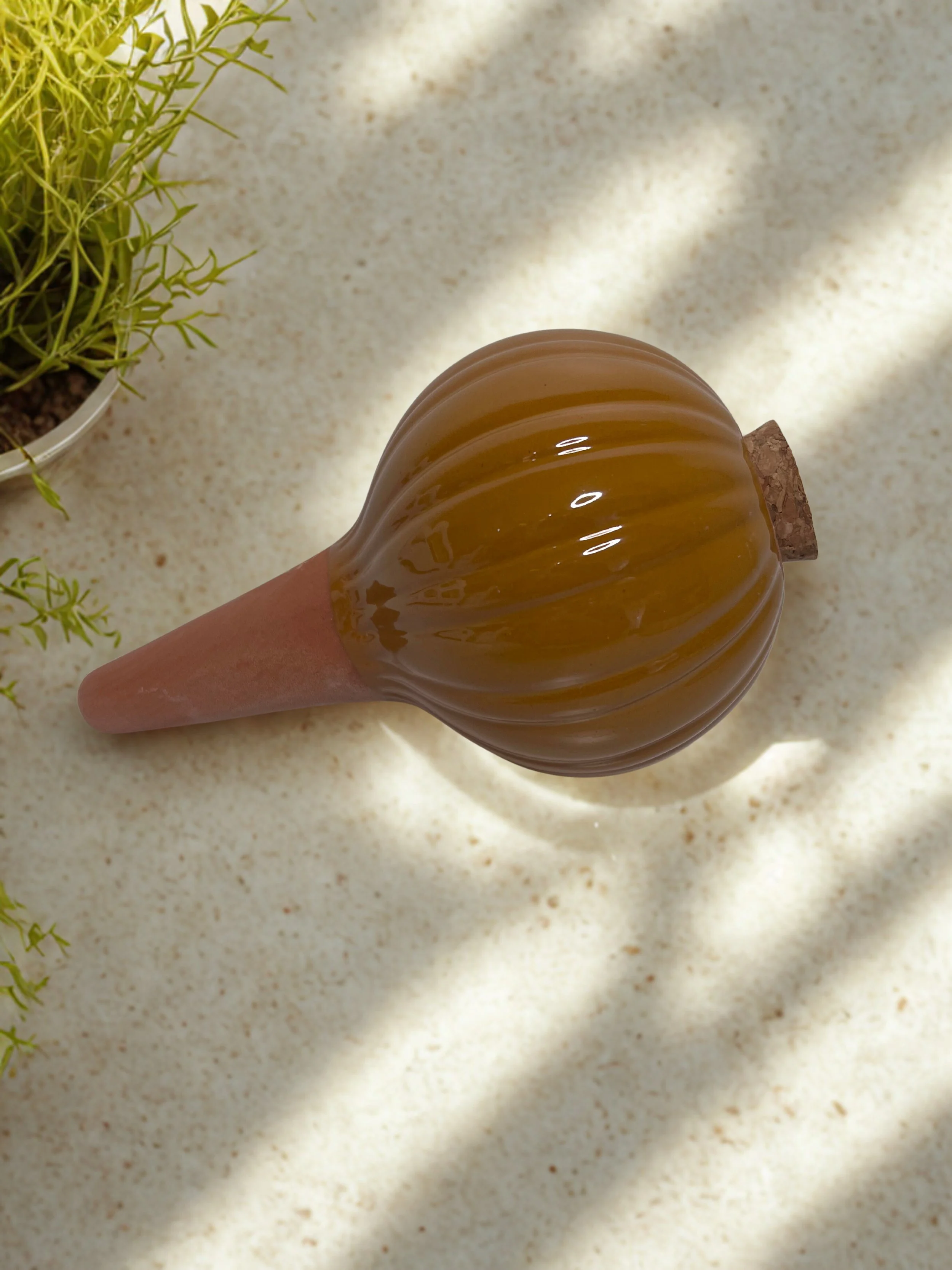 Terracotta Watering Bulb in Mustard