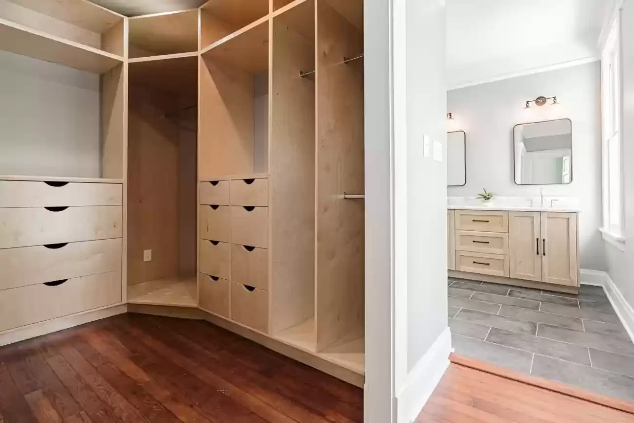 Custom cabinetry for residential closet