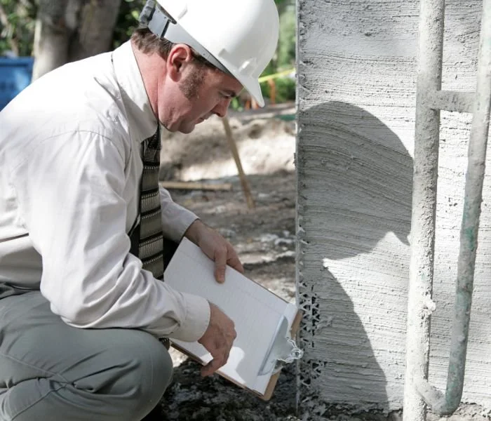 Foundation inspection being performed in San Diego