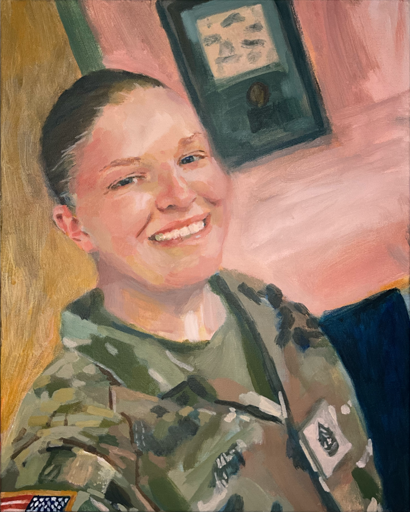 Celeste, 2025. Acrylic on canvas — 16" x 20".