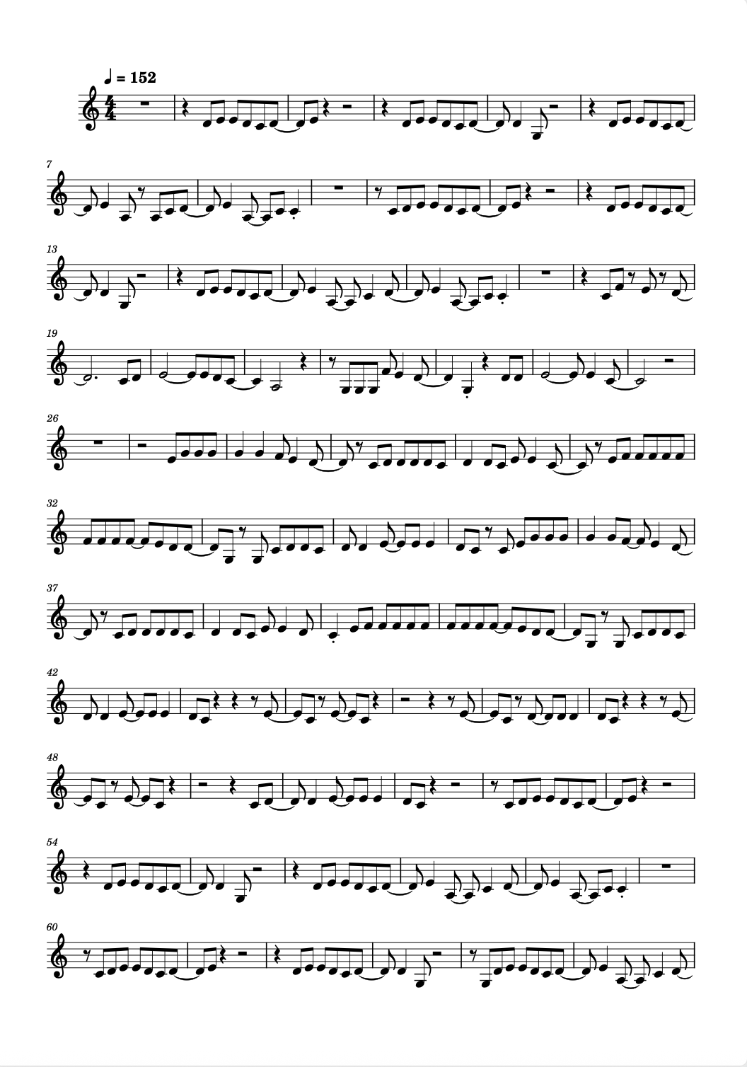 Stolen Moments - Musical Score