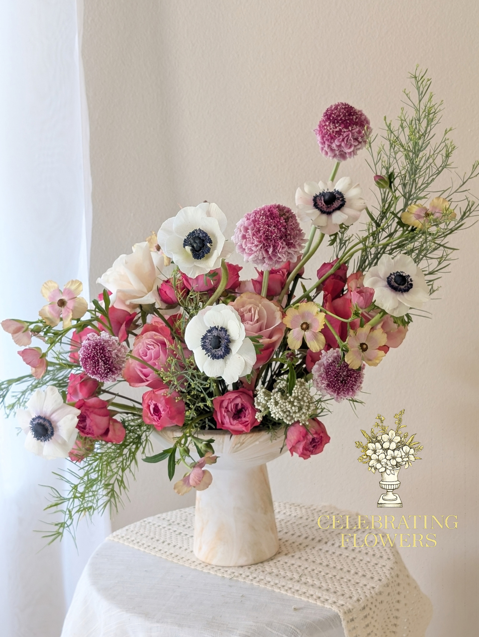 Cascading Flower Arrangement Tutorial
