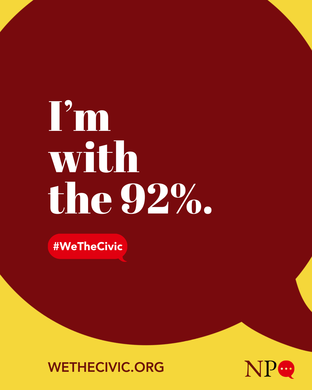 I'm With The 92% - Maroon Bubble.png