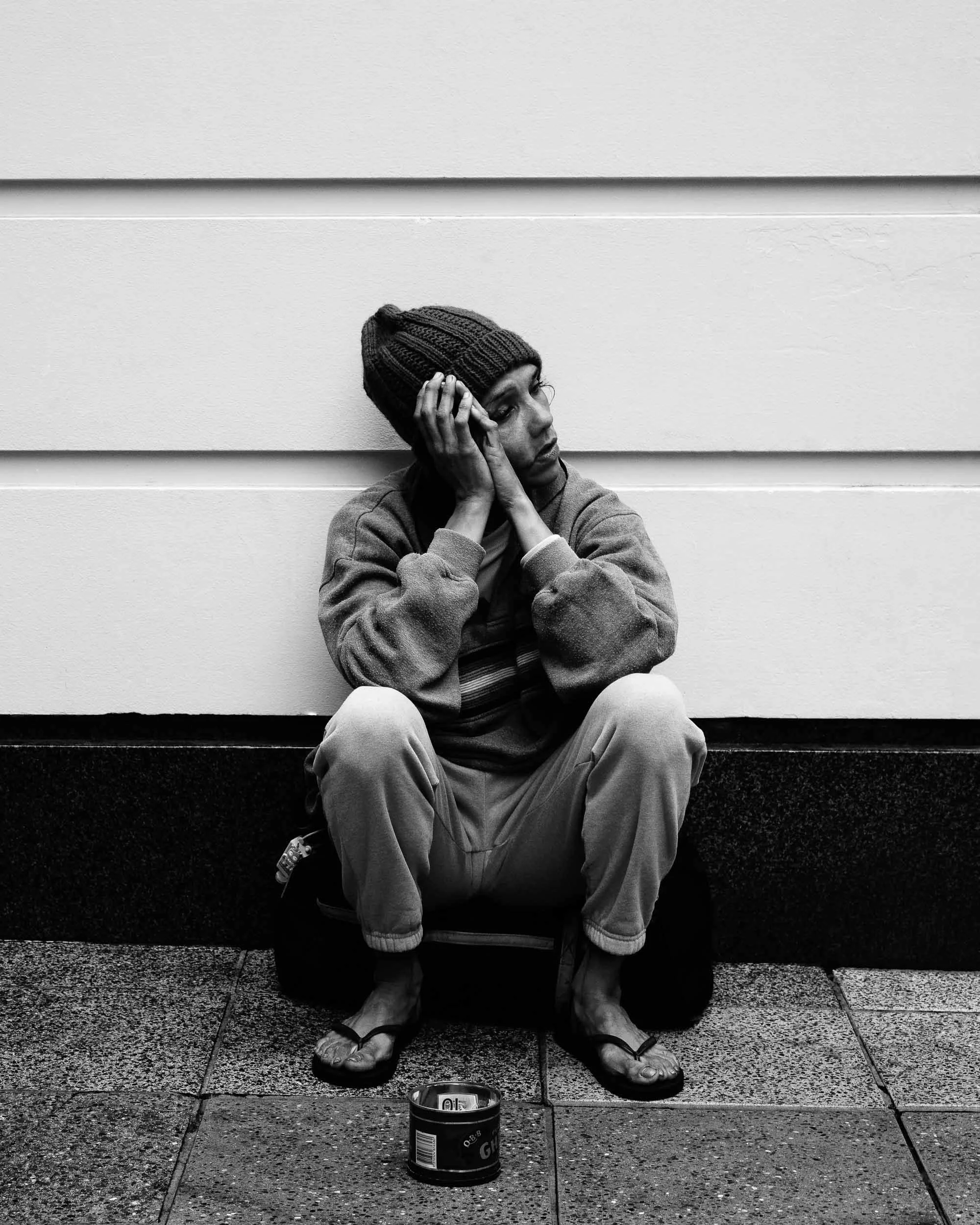 The Weight of Hidden Sorrows: A spirit held, crouched in despair, her unseen pain resonates within. This silent, fragile prayer beautifully captures the profound weight of hidden sorrows, a poignant quest for solace.