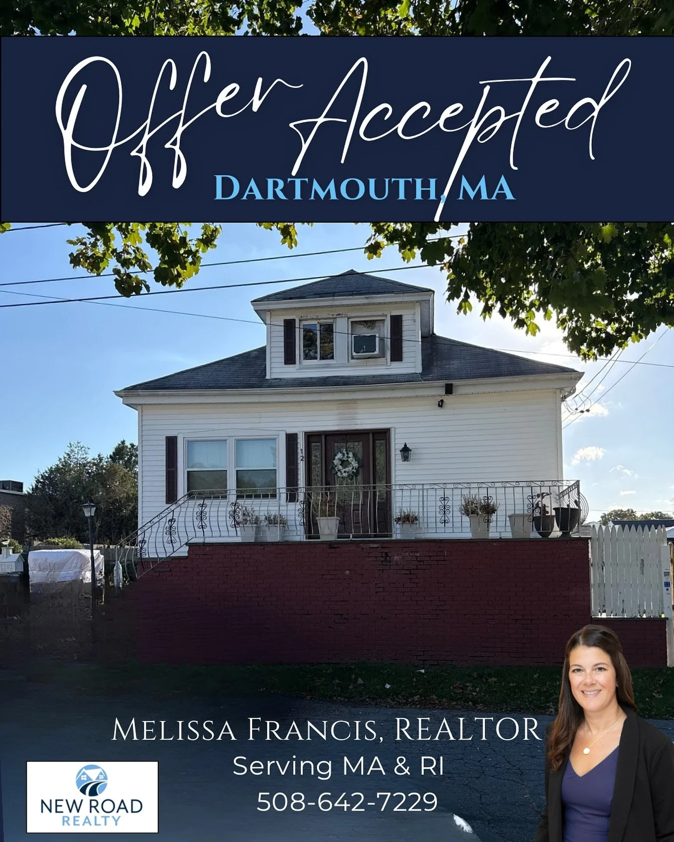 📣 OFFER ACCEPTED! 🏡🌿

Huge congrats to my buyer for landing this gem in Dartmouth, MA!
This charming home with a double lot and vibrant perennial gardens is the perfect place to plant new roots and grow the next chapter.
It&rsquo;s a win we worked