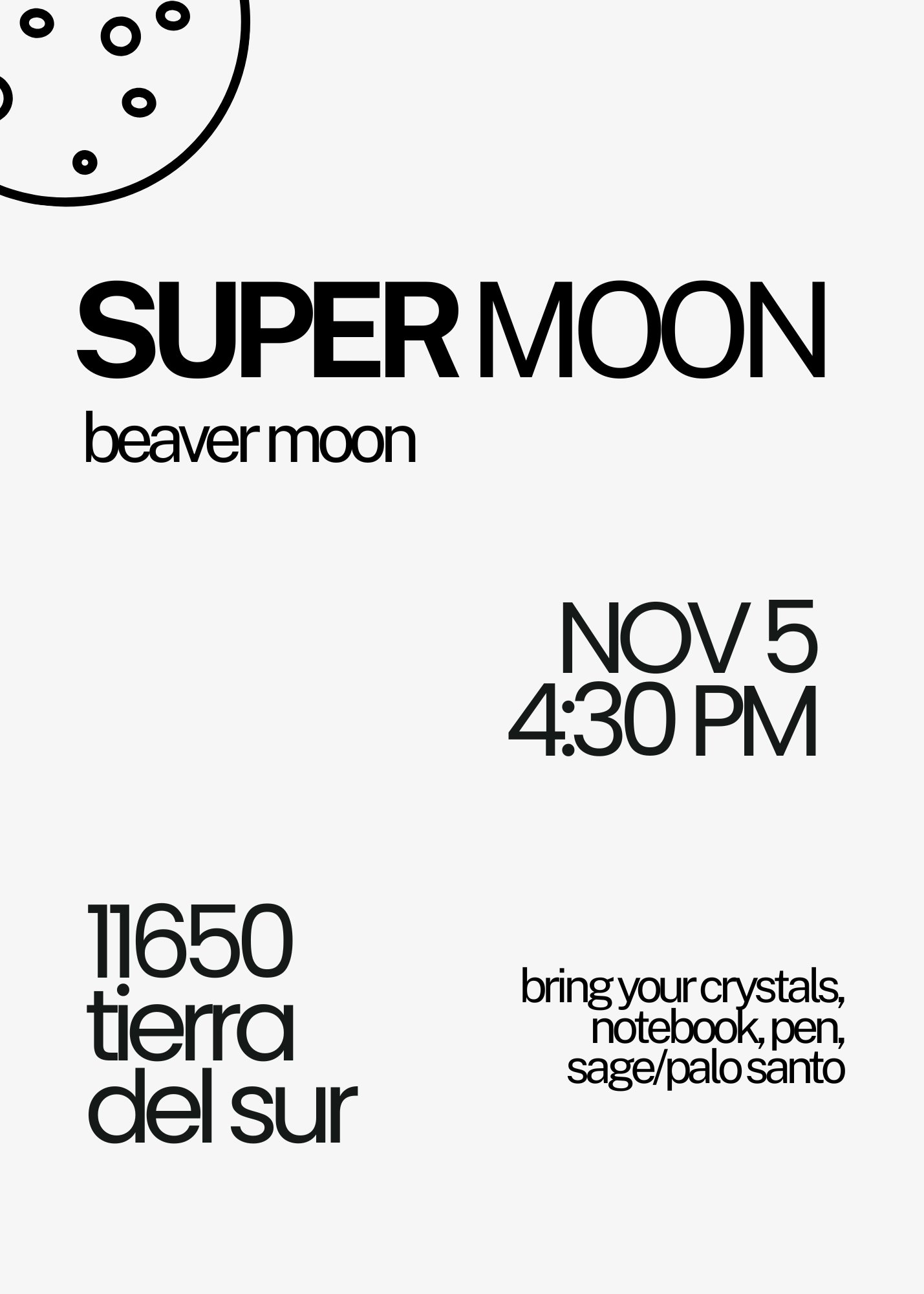 supermoon festival invitation