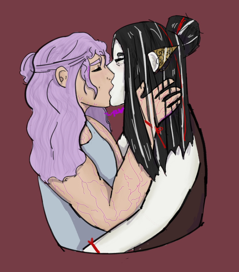 DIgital art of Imogen and Laudna 8/8/24