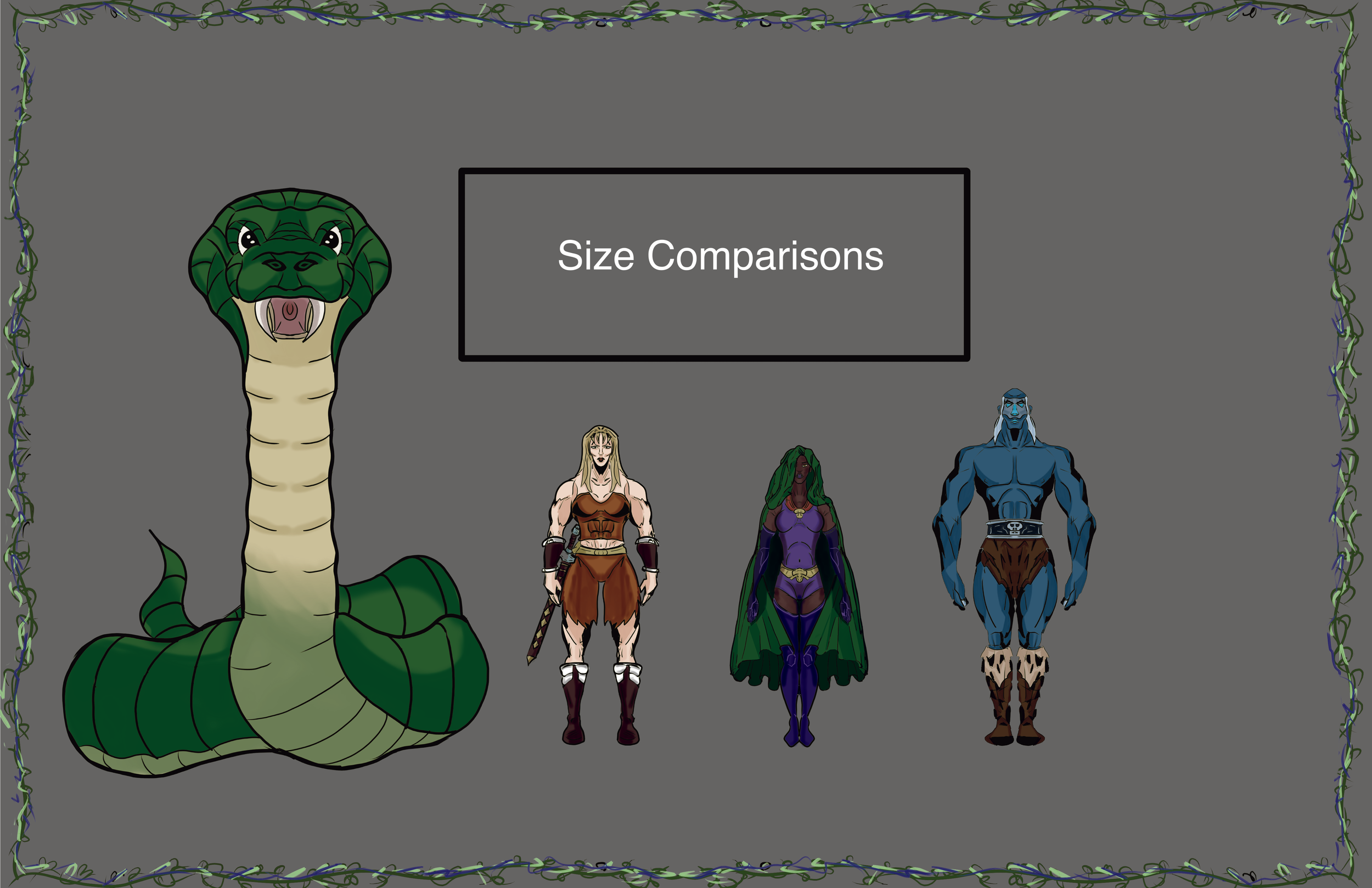 Character Size Comparisons