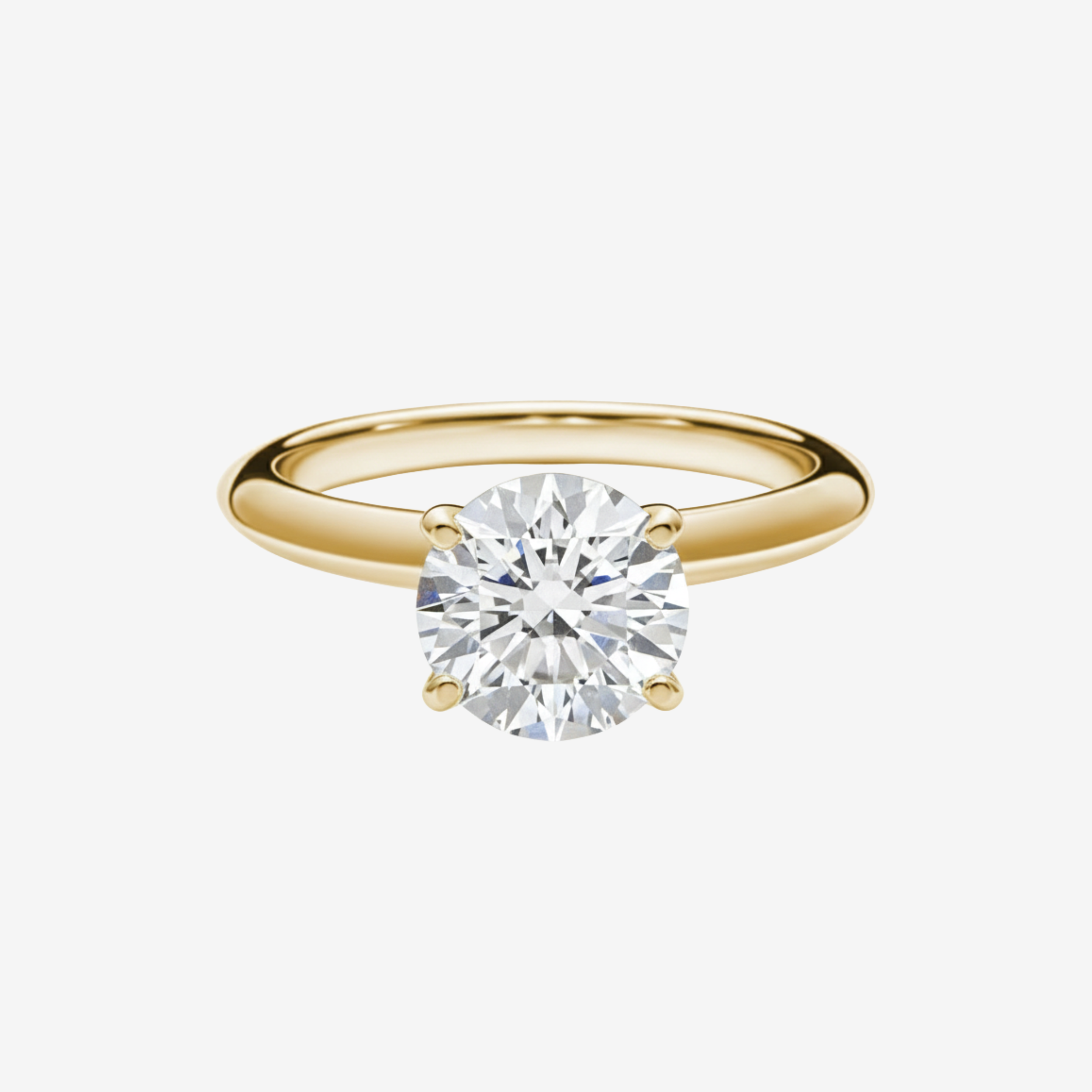 Four Prong Round Cut Solitaire