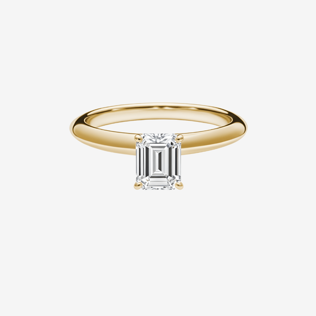 Classic Emerald Cut Solitaire