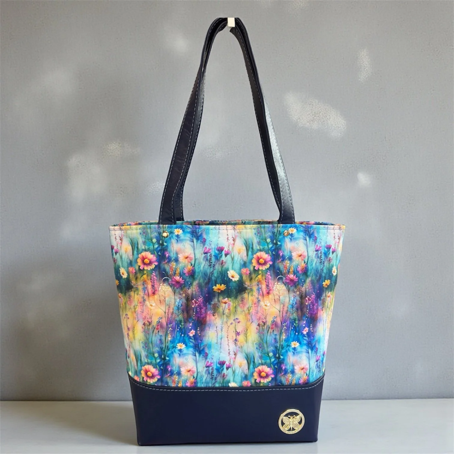 Navy Garden Tote