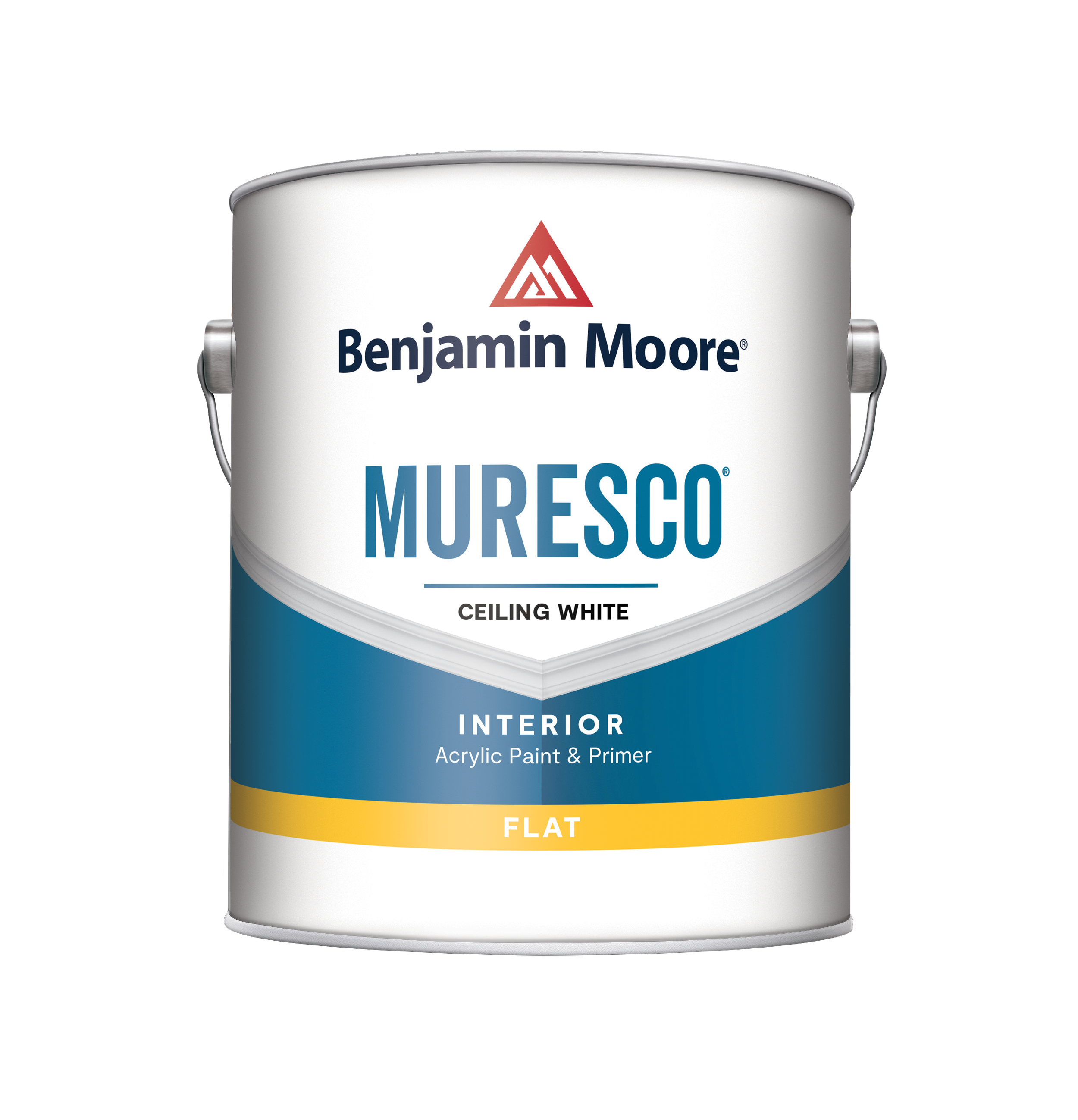 Muresco® Ceiling Paint creates beautiful white ceilings in a classic flat finish. • Provides a uniform flat finish that diffuses light and obscures minor imperfections • Excellent hide • Extended open time and spatter-resistant • Low VOC • Rolls or s