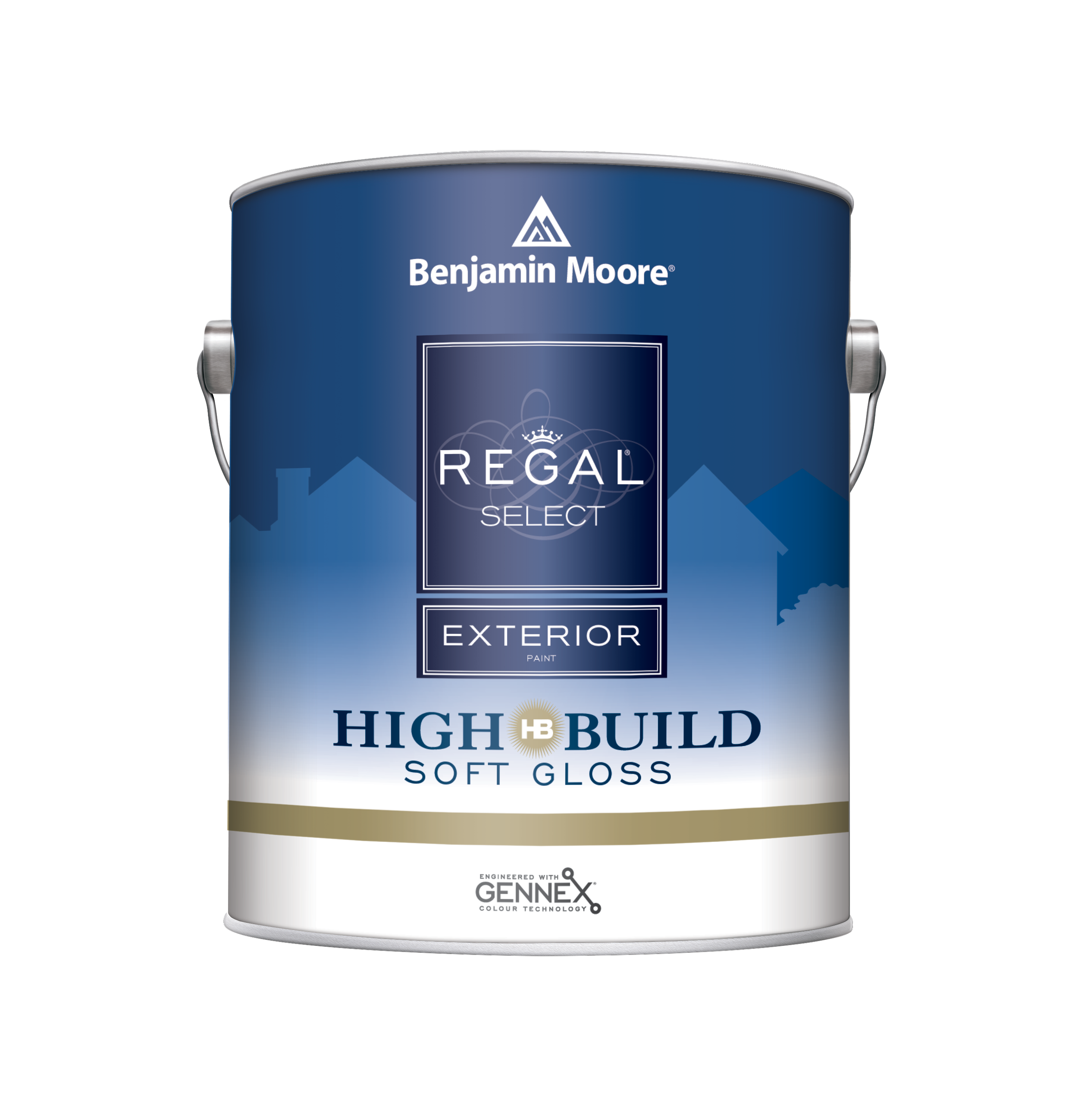 Regal® Select Exterior Paint - Soft Gloss Benjamin Moore Trusted by generations of professional painters and homeowners Regal Select Exterior is the favorite paint for durability that stands up to sun, rain and the outdoors.