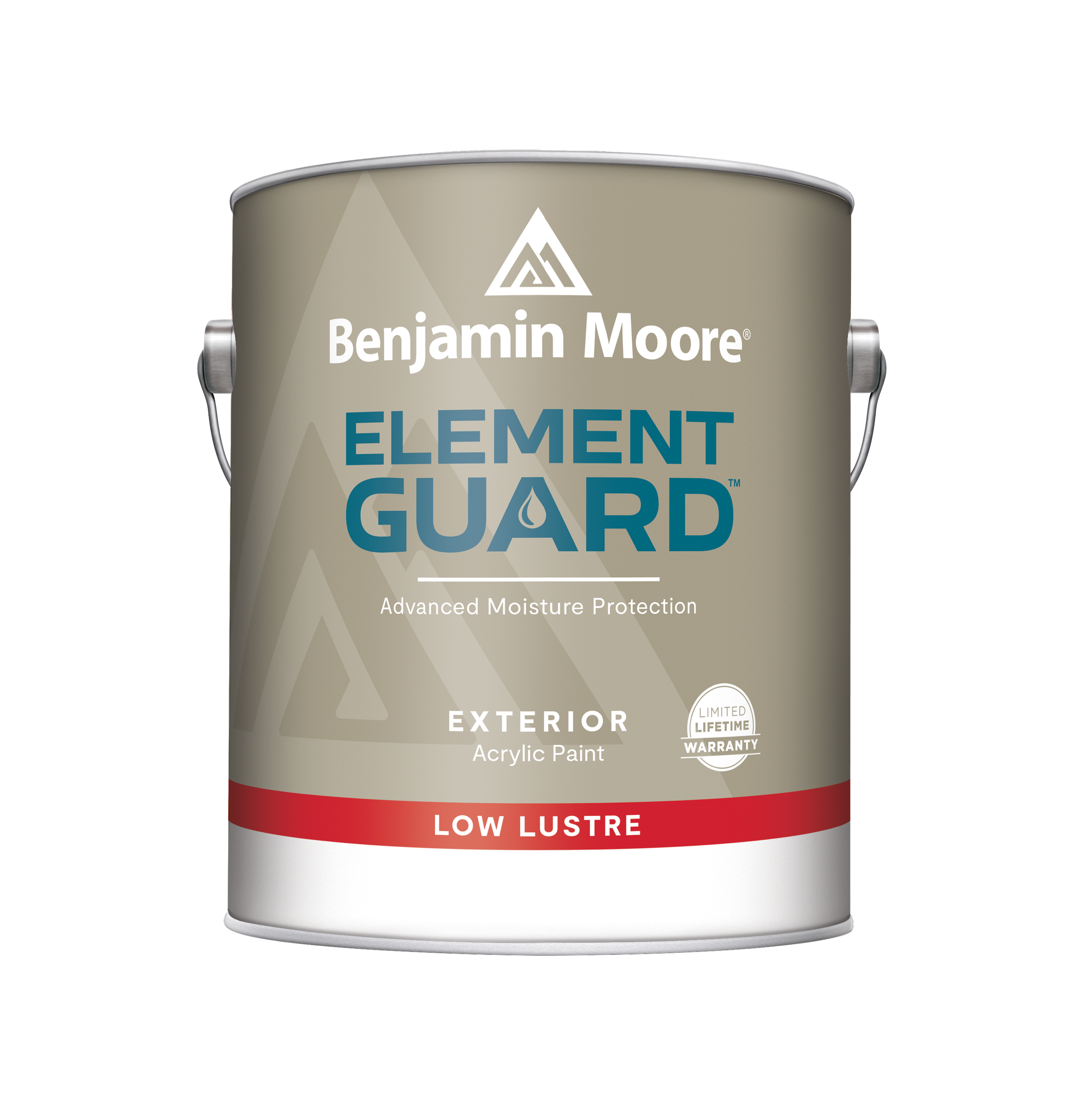 Element Guard™ Exterior Paint - Low Lustre Benjamin Moore For beautiful exteriors that stand up to the elements Element Guard is the exterior paint specially formulated to offer advanced moisture protection that performs in any weather.