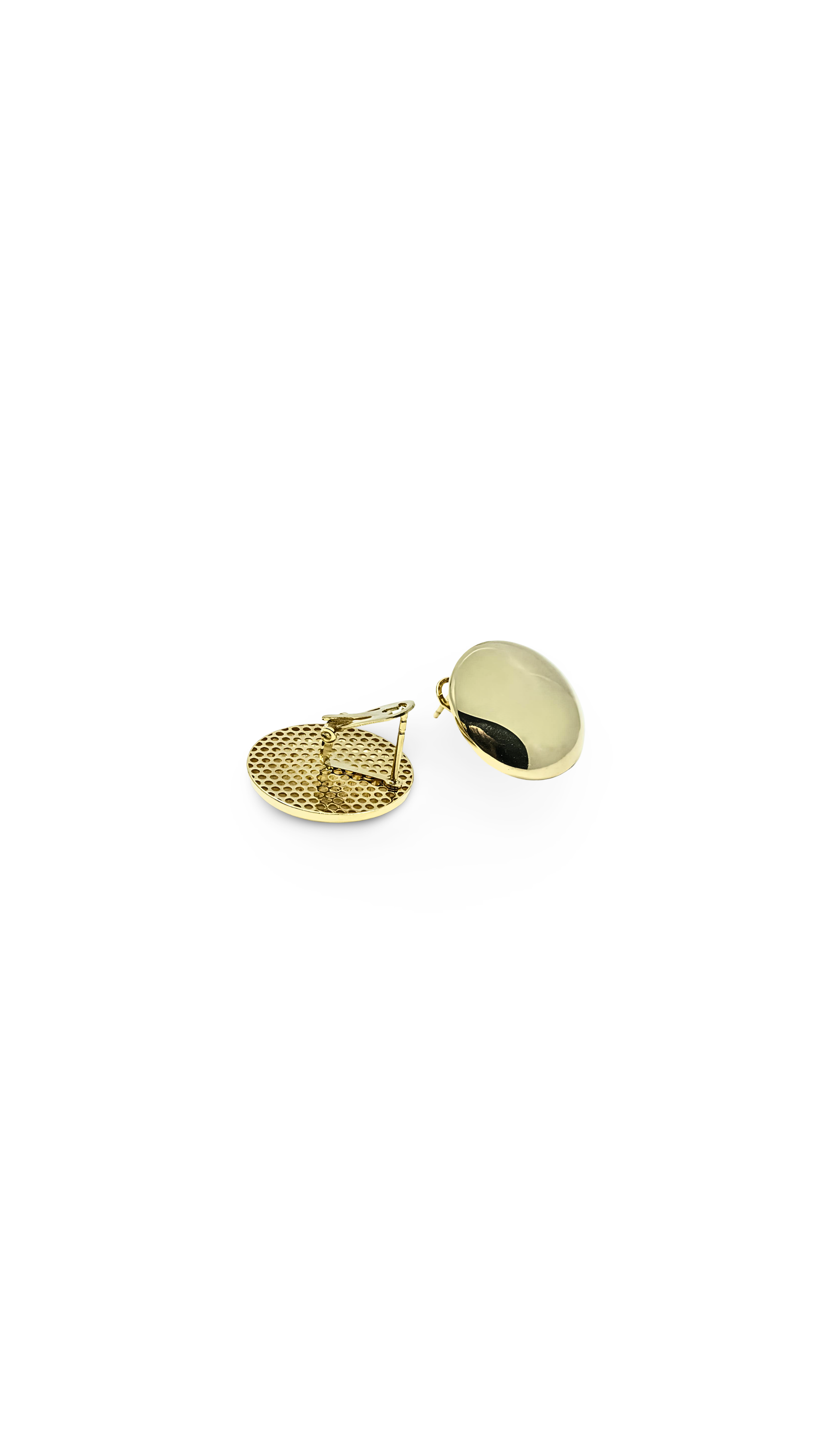 Button English Lock Earrings