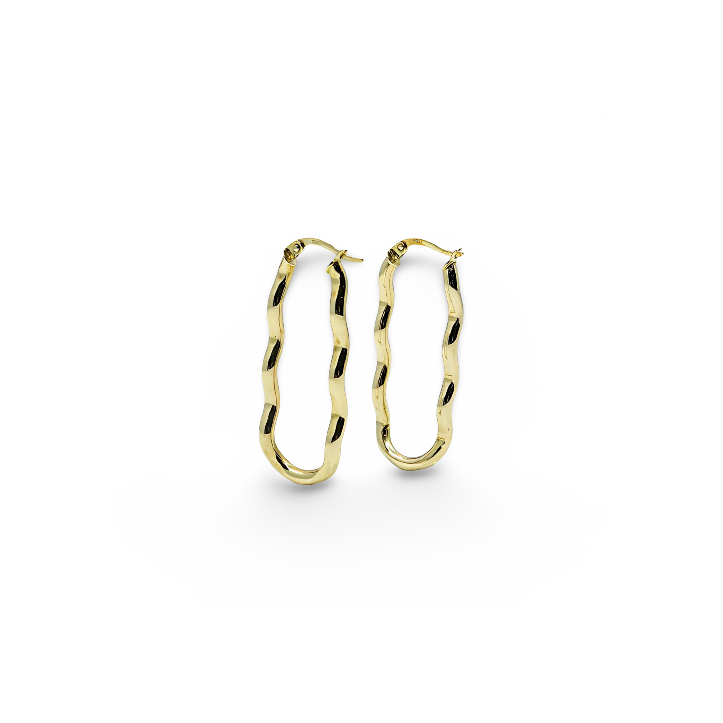 Wavy Hoop Earrings