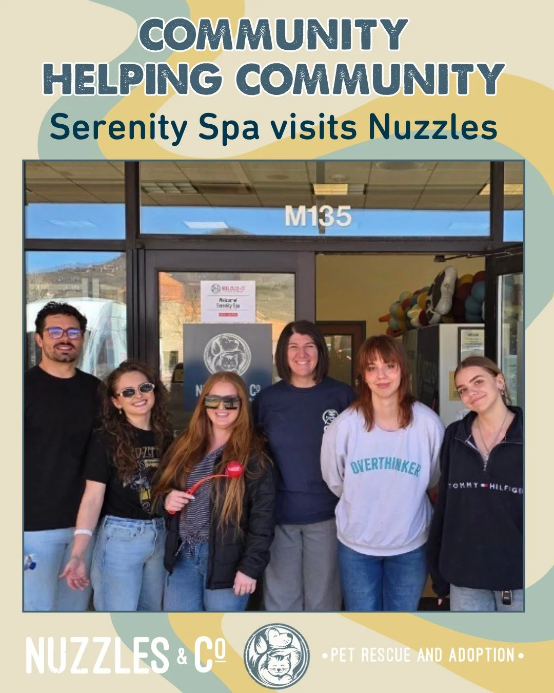 A big thank you to the team from Serenity Spa of Park City for spending time with us at the Adoption Center last week!

They jumped right in. The wonderful crew was helping with painting and cleaning projects around our new space and lending a hand w