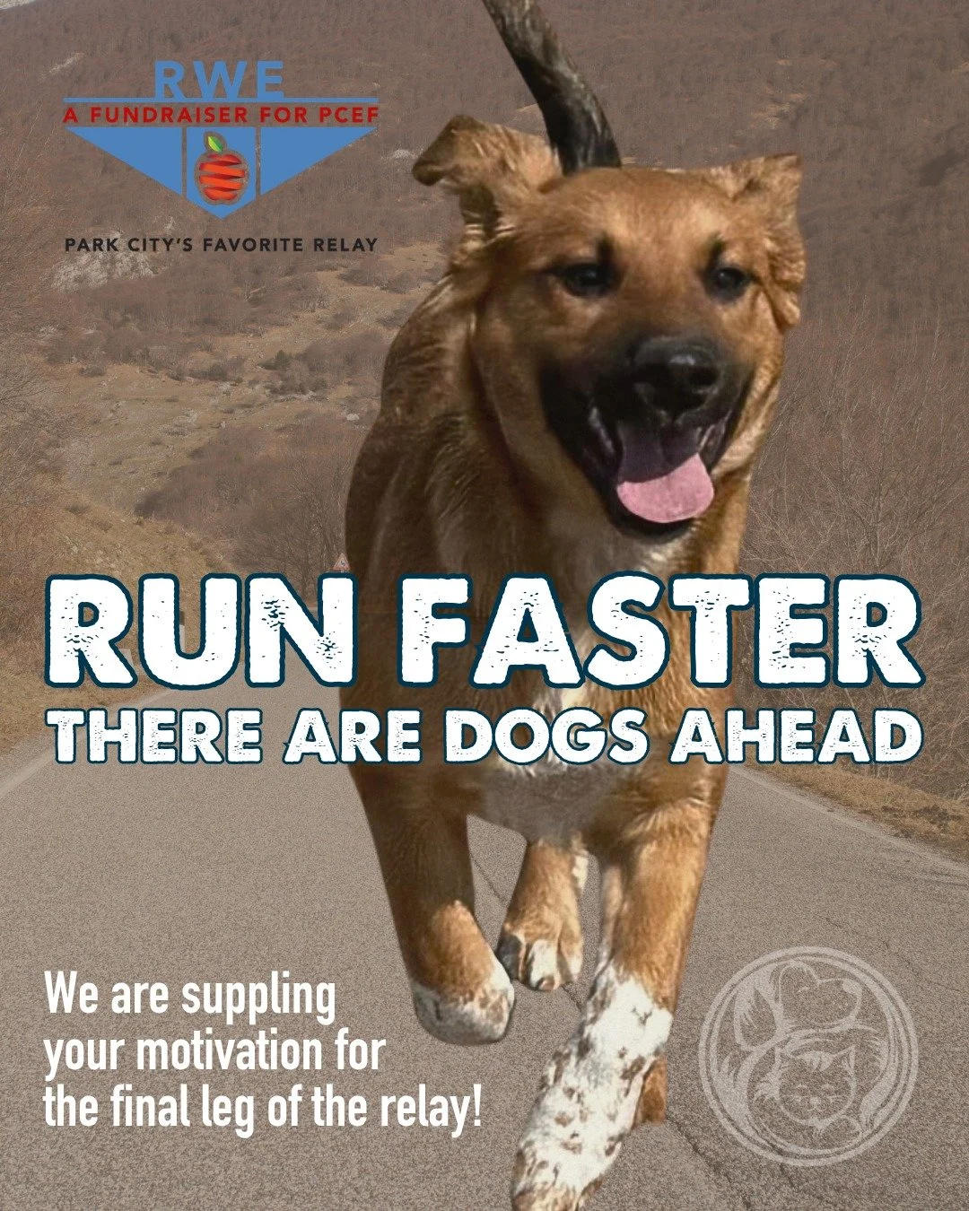 Your cheer squad is arriving with wagging tails. 🐾🏃

Tomorrow from 11:30am&ndash;2:00pm, we&rsquo;ll be near the finish line at Running With Ed cheering on this amazing Park City tradition and all of the runners supporting local students, teachers,