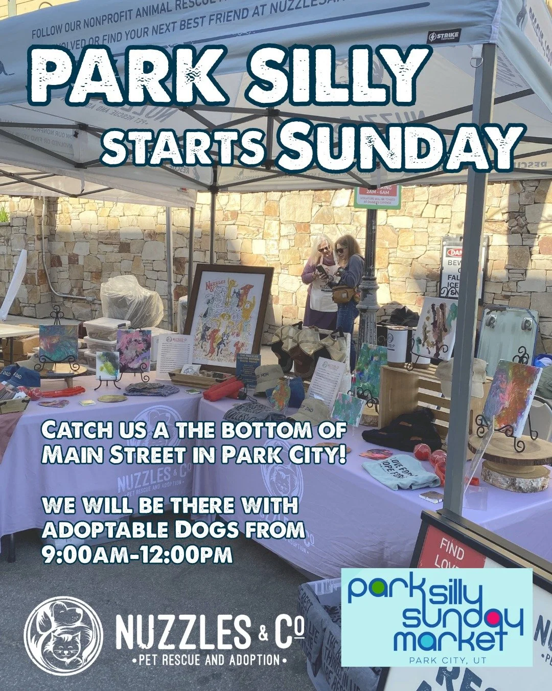 Summer Sundays just aren't complete without Park Silly. ☀️🐾

We're excited to kick off another season at the Park Silly Sunday Market this weekend! For years, this has been one of our favorite ways to connect with the community, introduce people to 