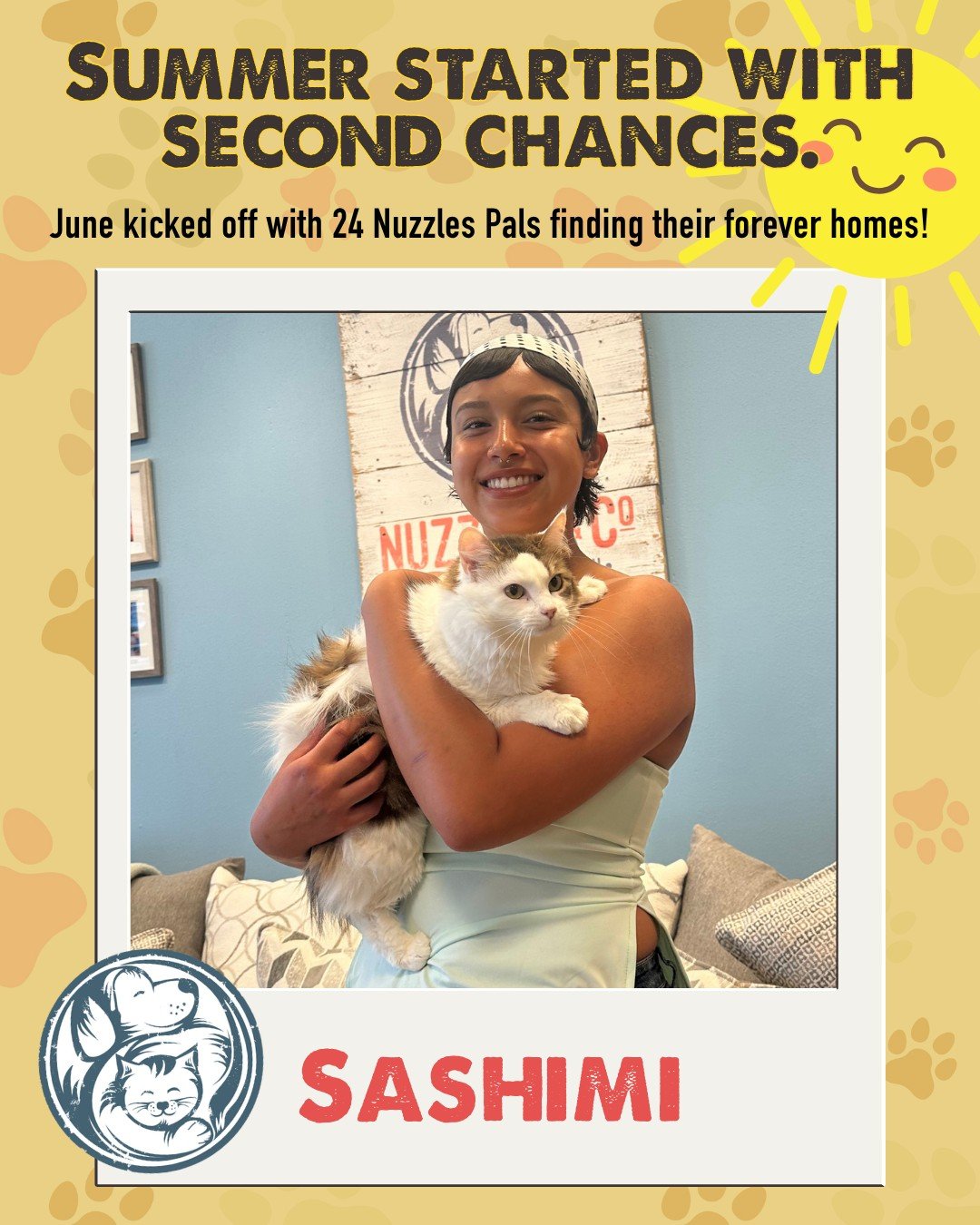 ☀️ 24 Nuzzles pets found the forever homes they've been waiting for, and we are so happy for them!

As we celebrate this week's adoptions, we're also making way for more rescue dogs and cats who will soon begin their own journey to a forever home.

W
