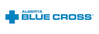 Alberta Blue Cross logo with blue cross symbol and text